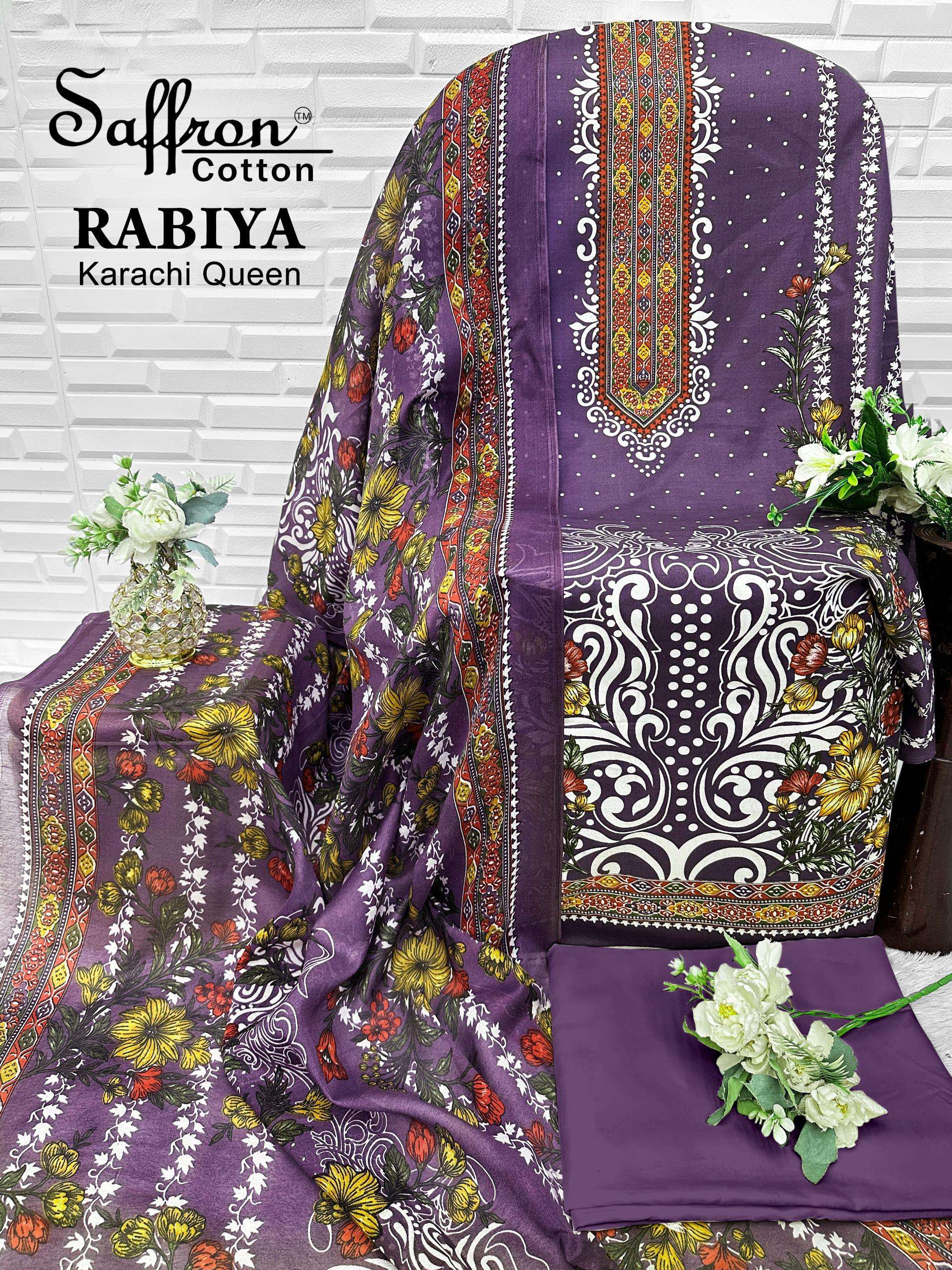 RABIYA KARACHI QUEEEN OPEN PIC BY SAFFRON COTTON - 06
