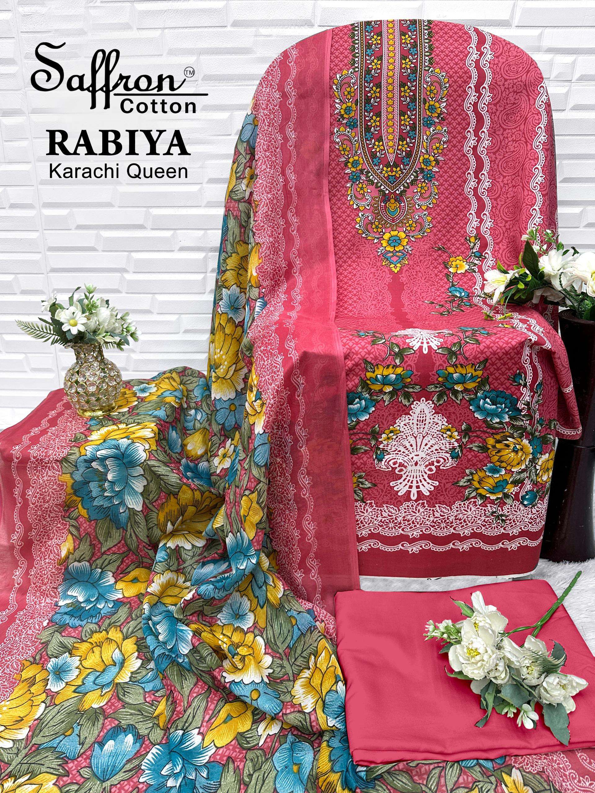 RABIYA KARACHI QUEEEN OPEN PIC BY SAFFRON COTTON - 07
