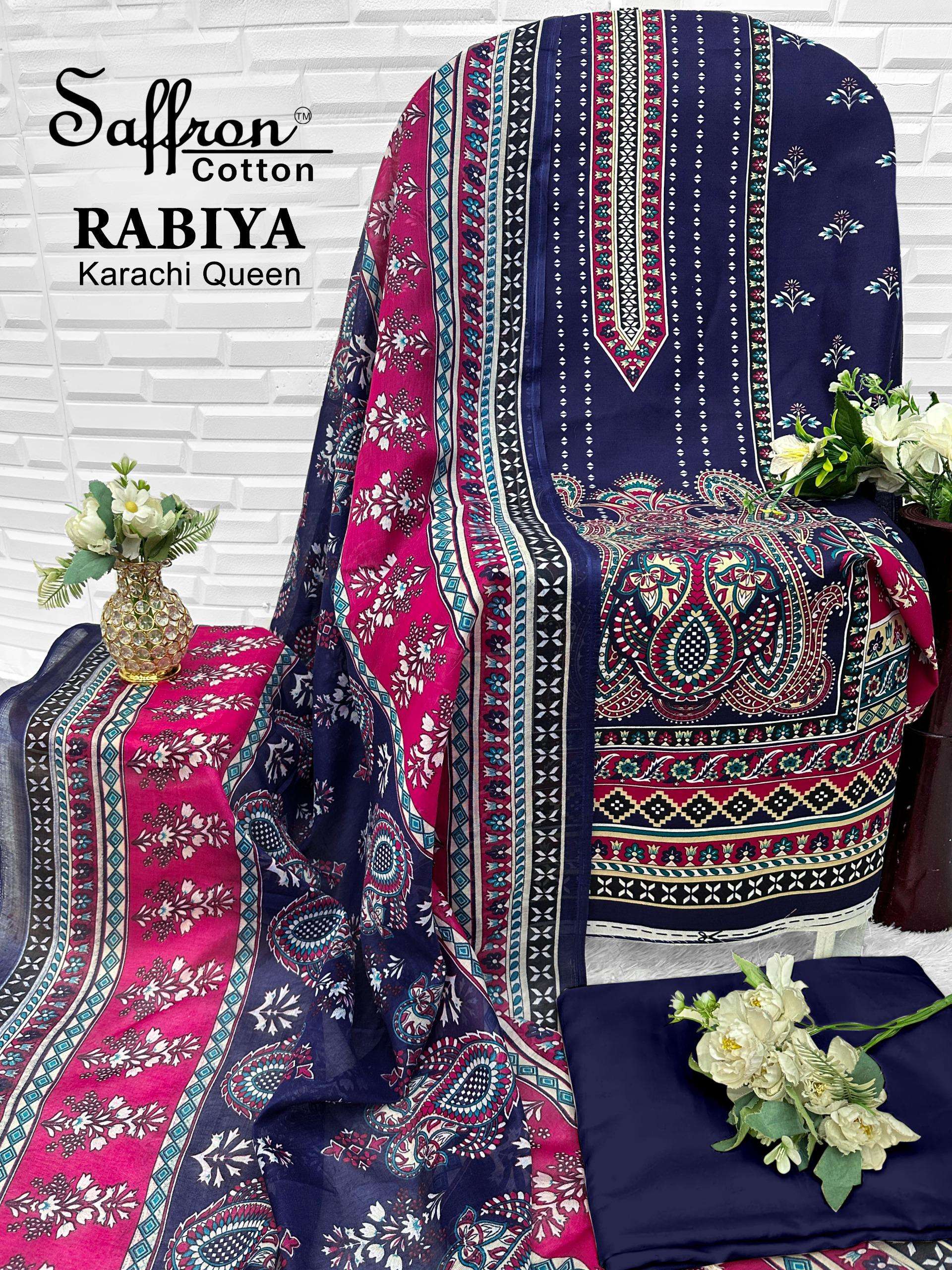 RABIYA KARACHI QUEEEN OPEN PIC BY SAFFRON COTTON - 08