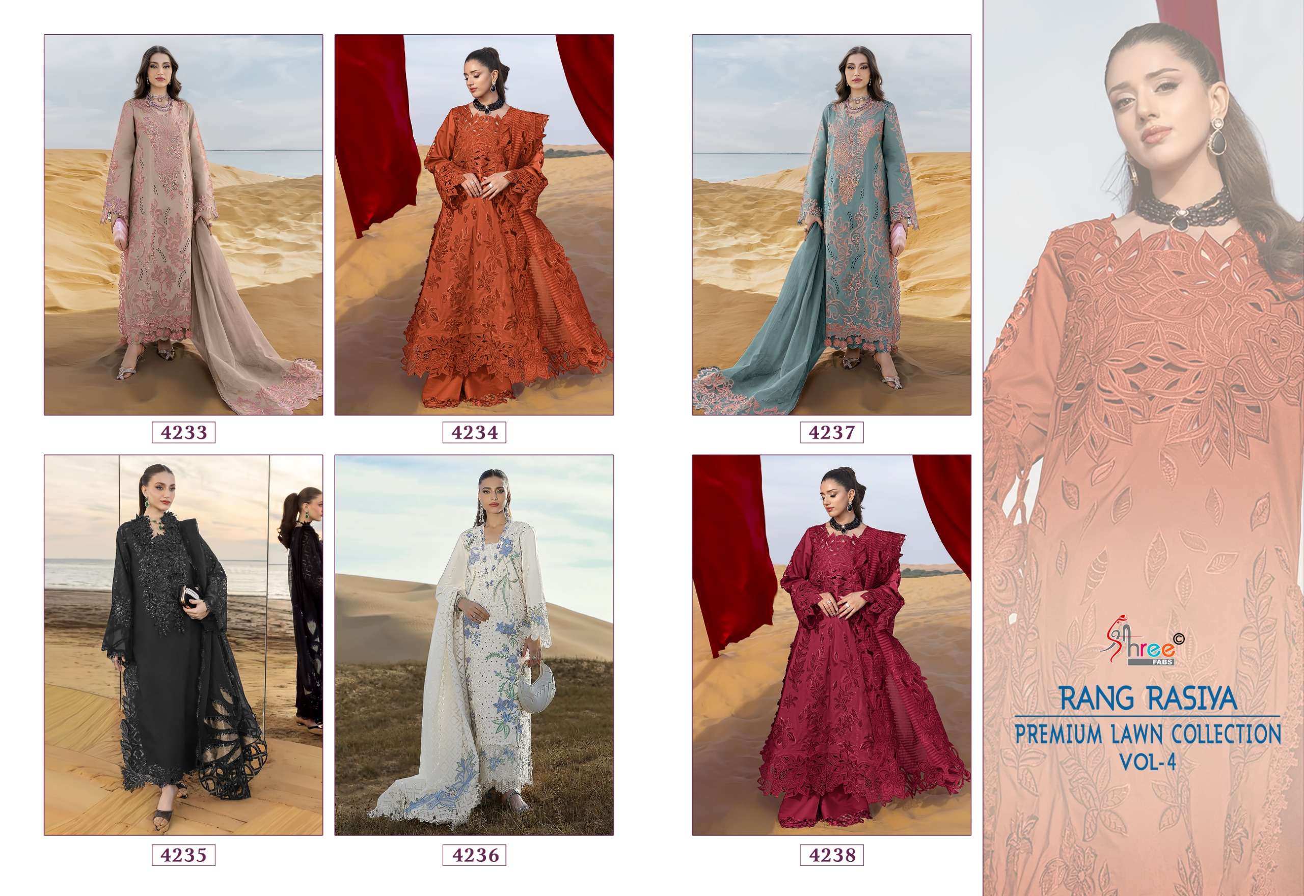 RANG RASIYA VOL - 04 BY SHREE FABS - 01 - 06 A