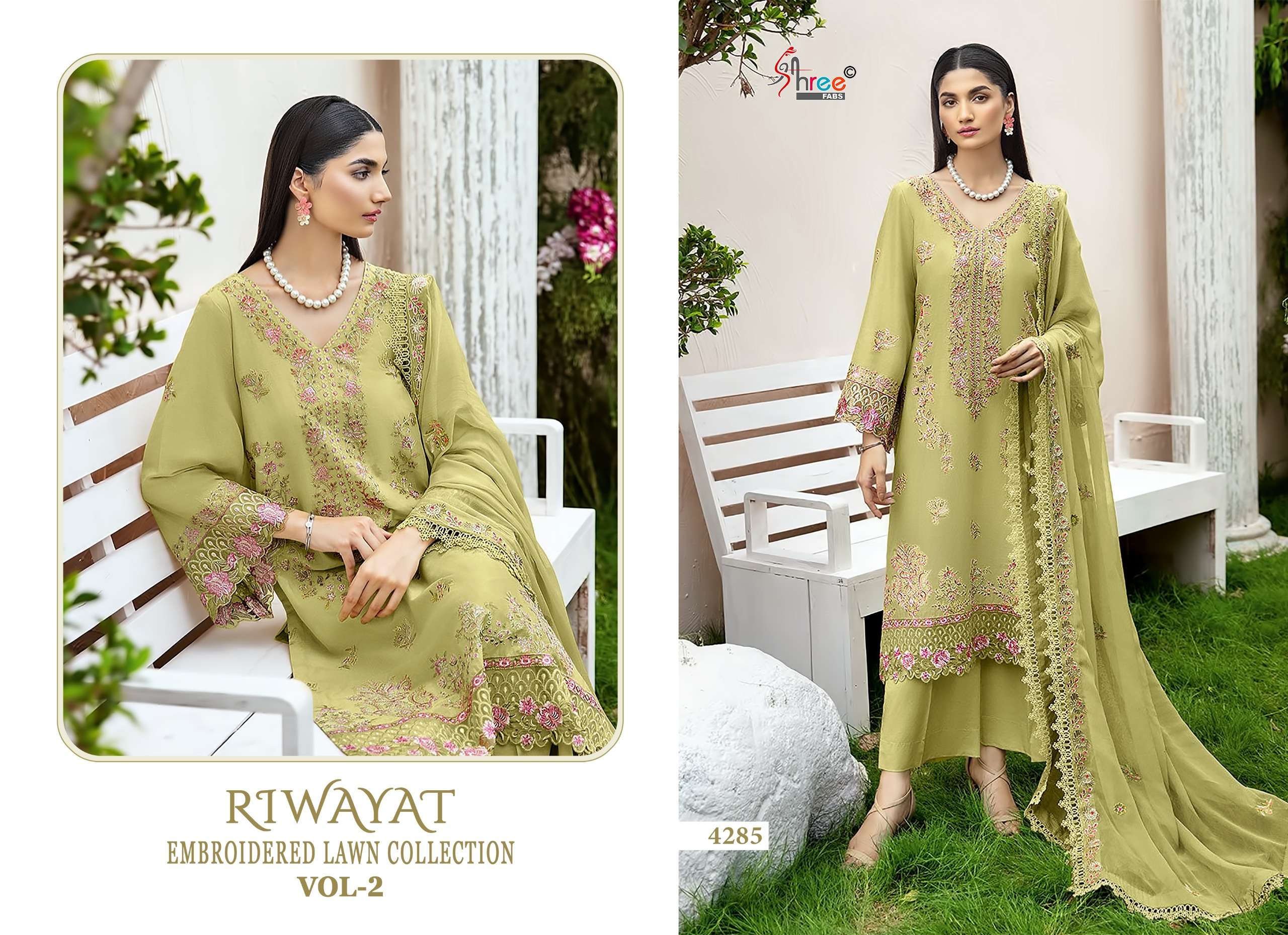 RIWAYAT EMBROIDERED LAWN COLLECTION VOL - 02 BY SHREE FABS - 02