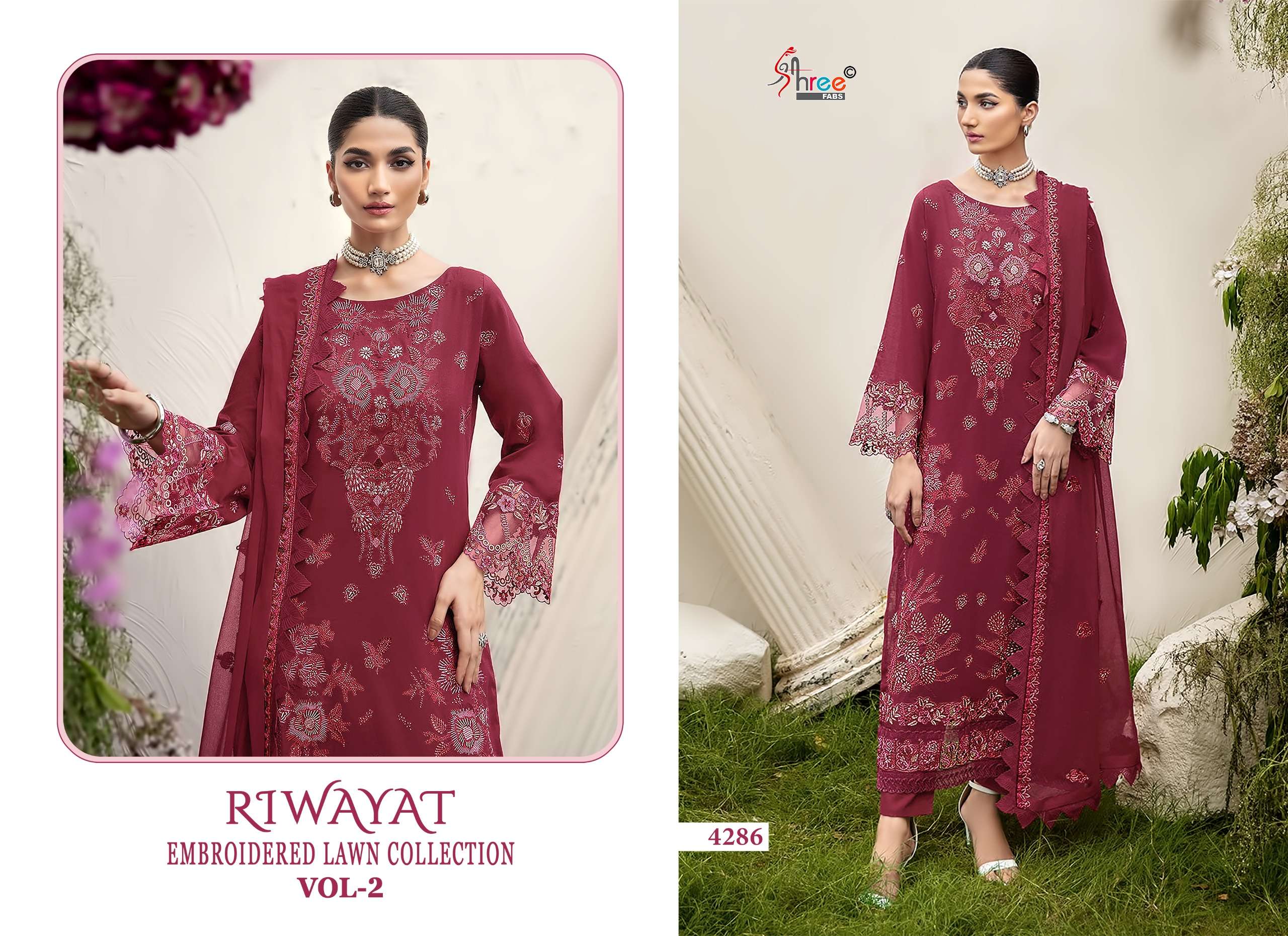 RIWAYAT EMBROIDERED LAWN COLLECTION VOL - 02 BY SHREE FABS - 03