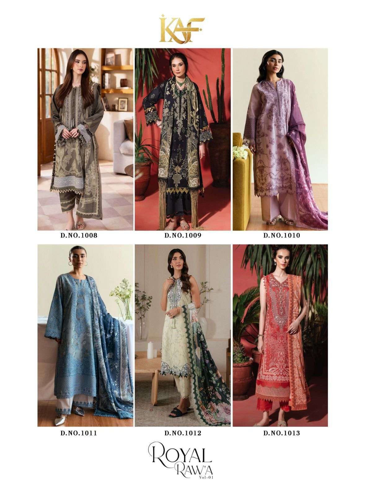 ROYAL RAWA VOL - 01 BY KAF FABRIC - 01 - 06