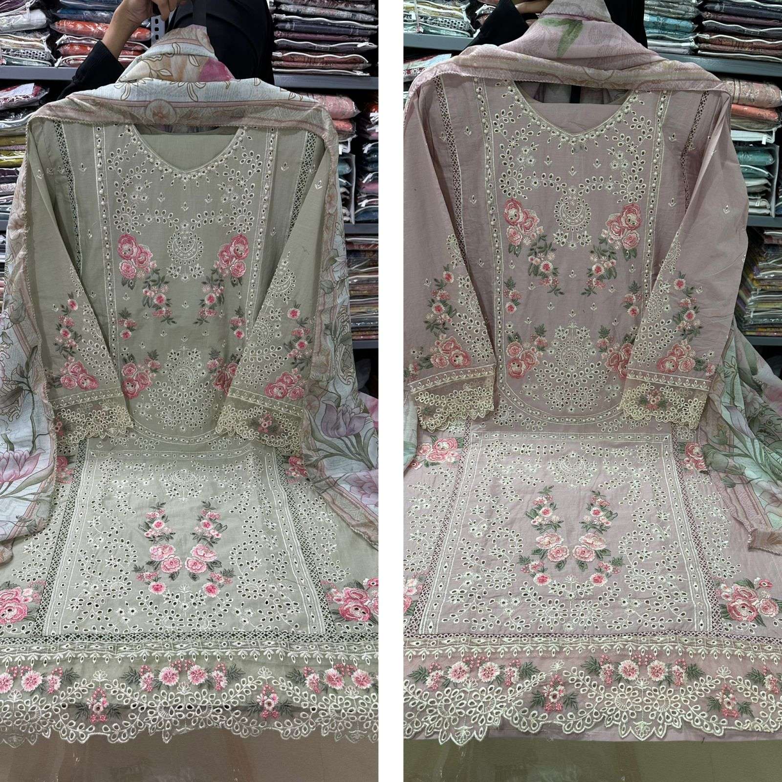 RTW Falah Premium Party Wear Collection Code - 26074 By Falah Designer Suits - 01 - 04