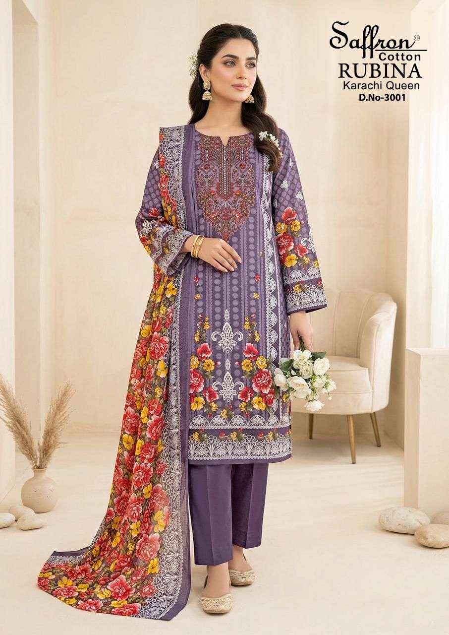 RUBINA KARACHI QUEEN VOL - 03 BY SAFFRON COTTON - 01