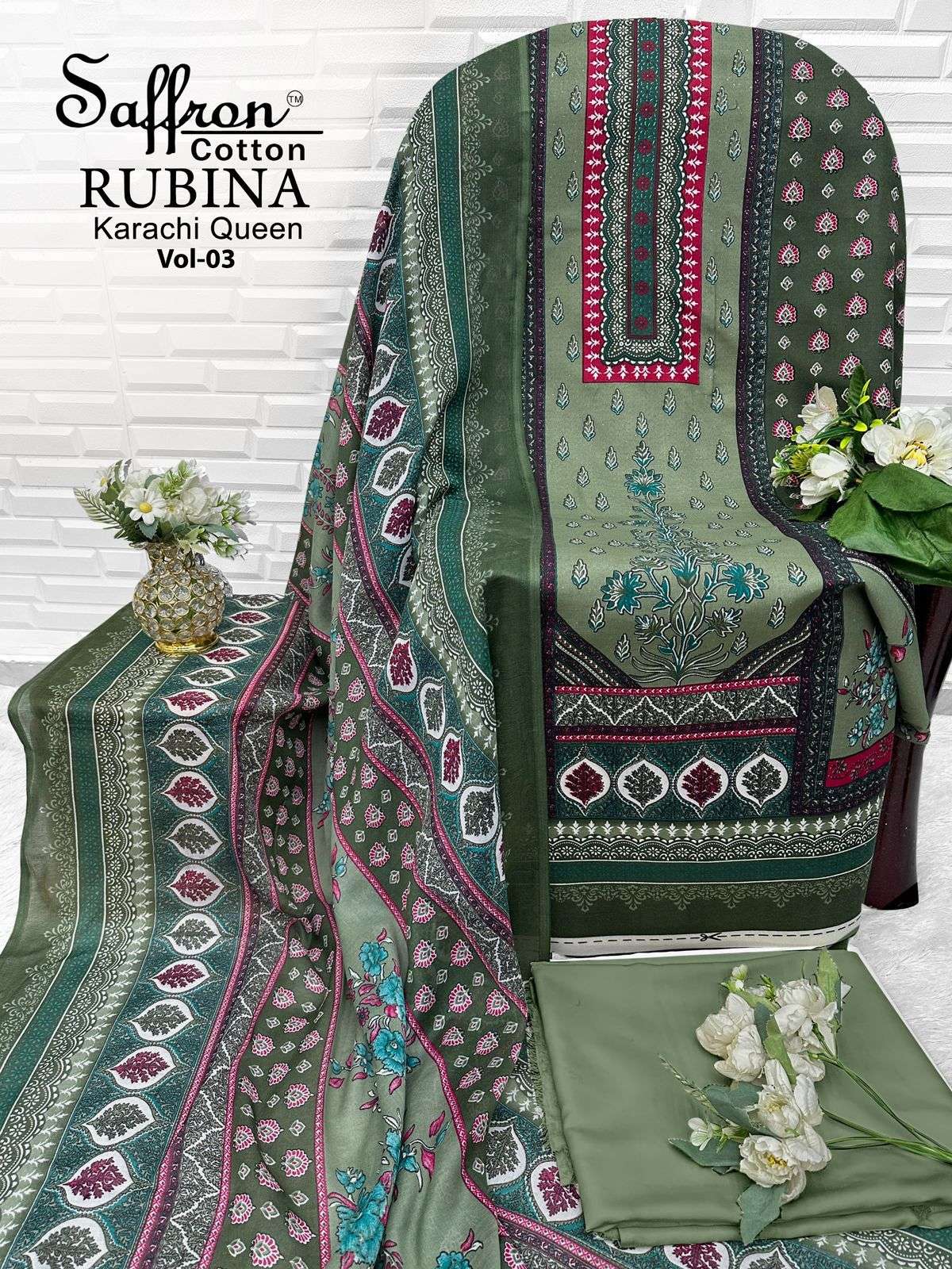 RUBINA KARACHI QUEEN VOL - 03 BY SAFFRON COTTON - 10
