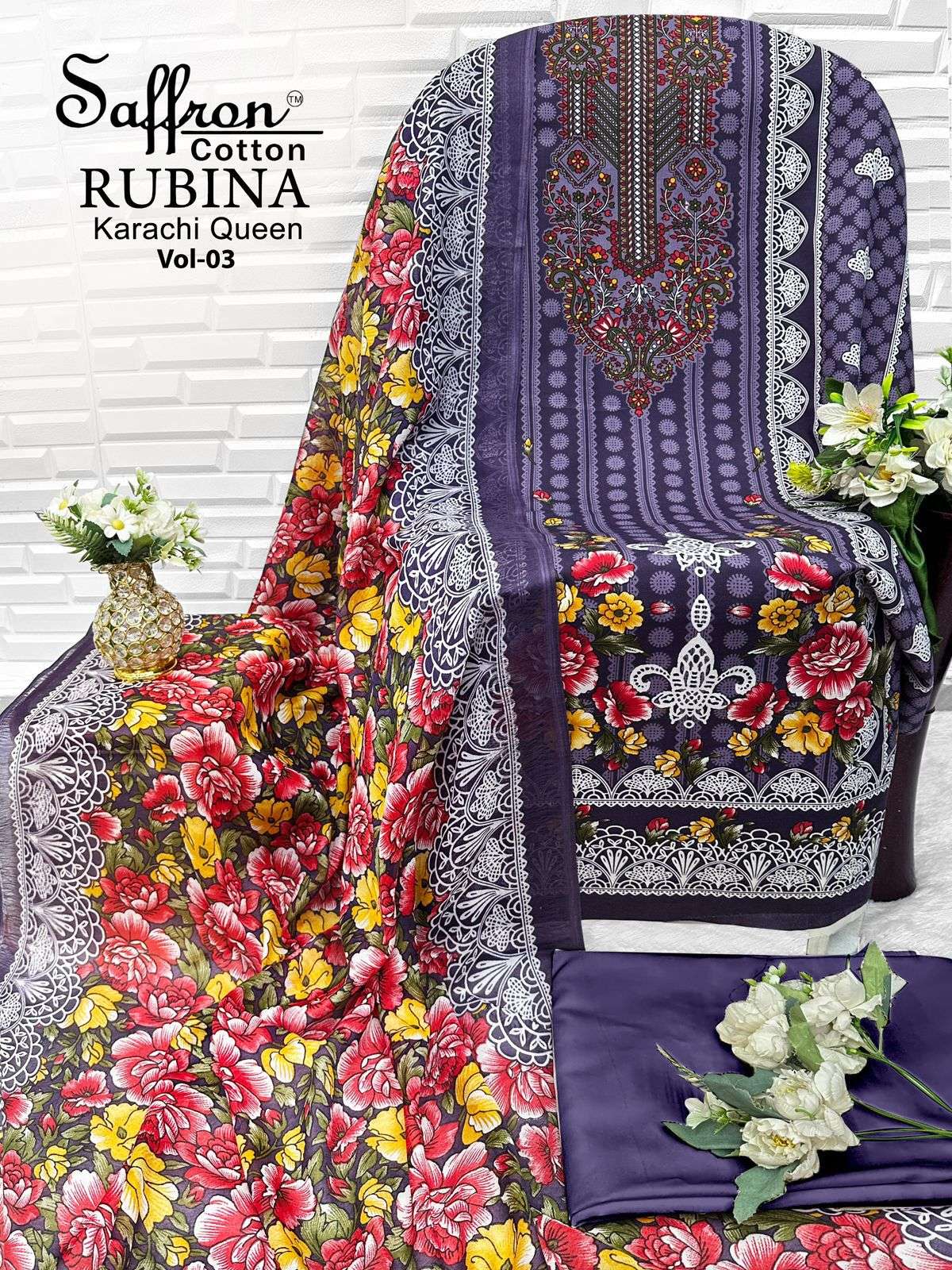 RUBINA KARACHI QUEEN VOL - 03 BY SAFFRON COTTON - 11