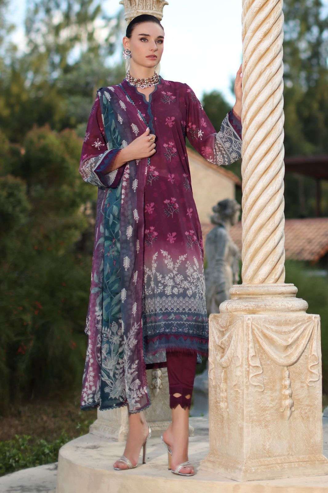 Signature Prints Unstitched Printed Swiss Collection 2026 by Nureh-02