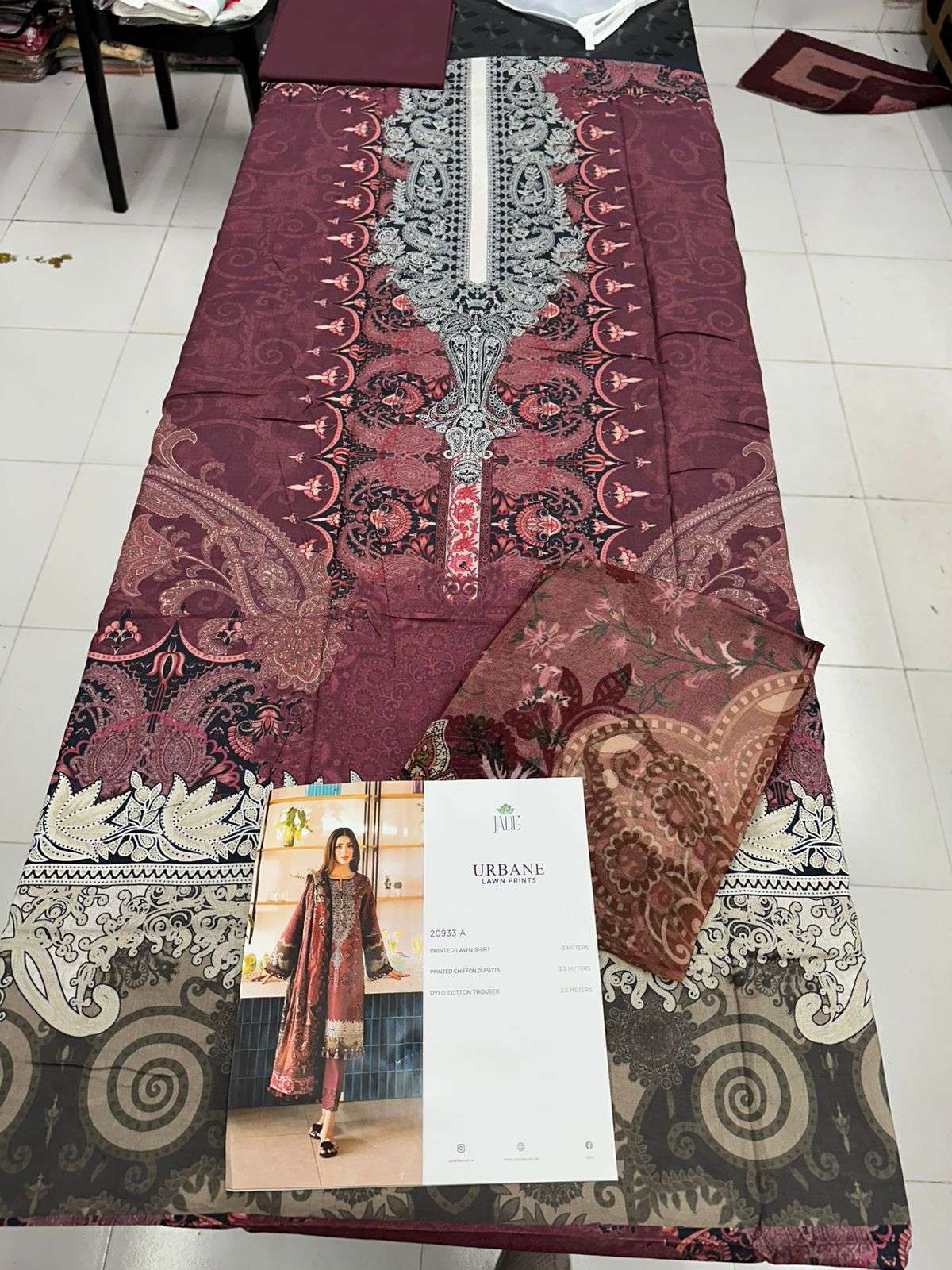 Urbane Chiffon 2026 Lawn Collection by Jade-04