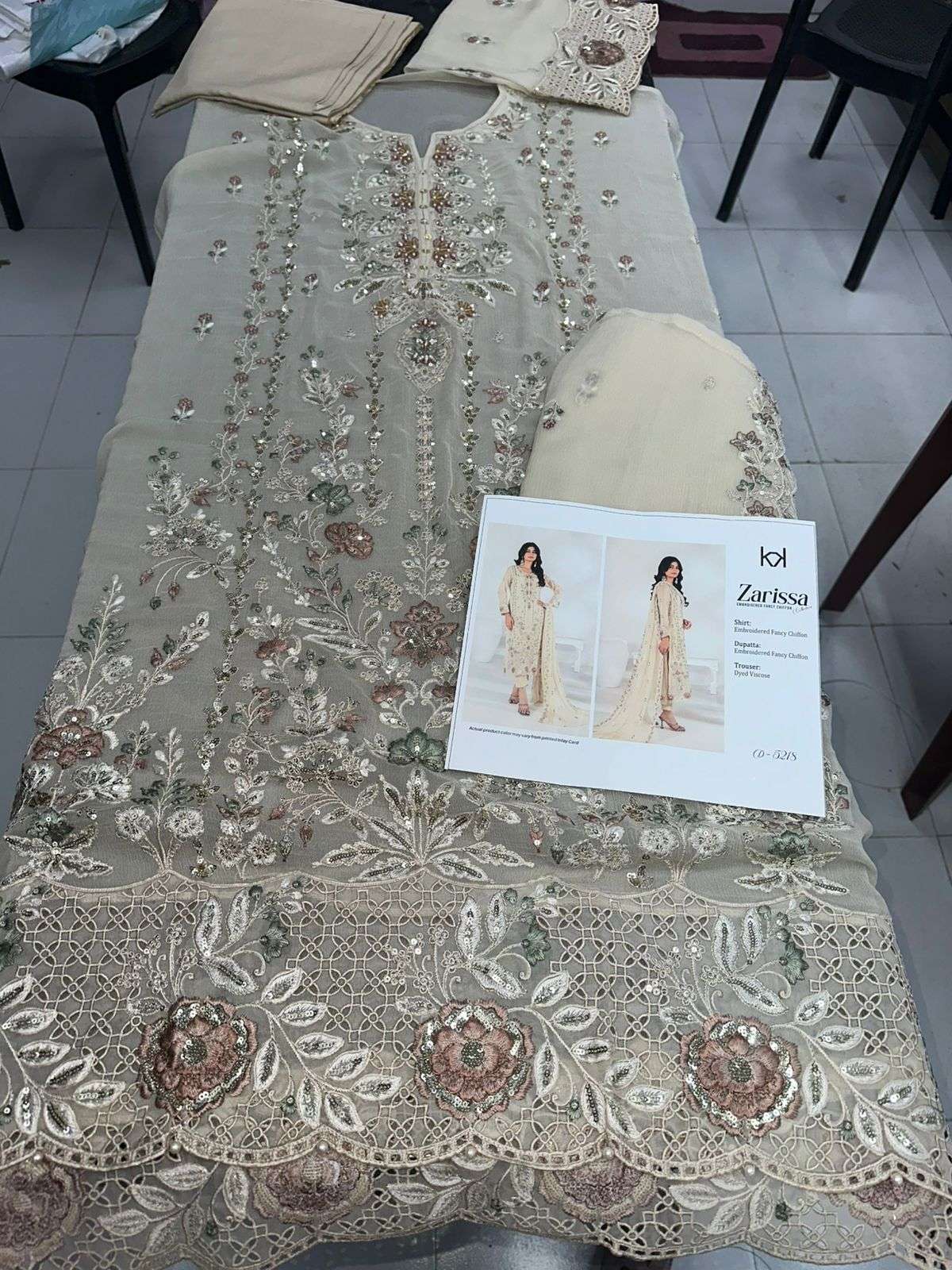 ZARISSA New Fancy Embroidered Chiffon 2026 Tawakkal-02