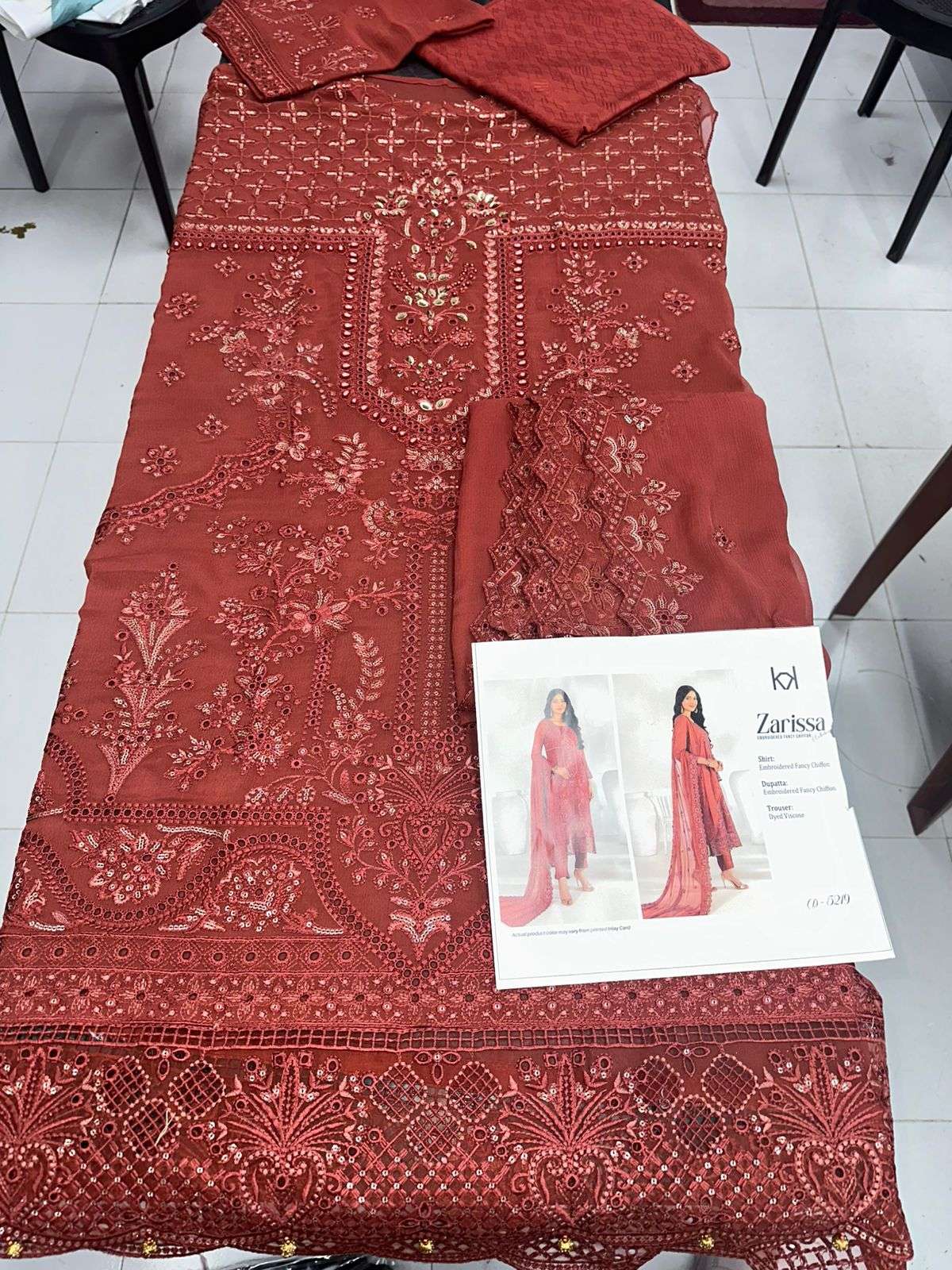 ZARISSA New Fancy Embroidered Chiffon 2026 Tawakkal-05