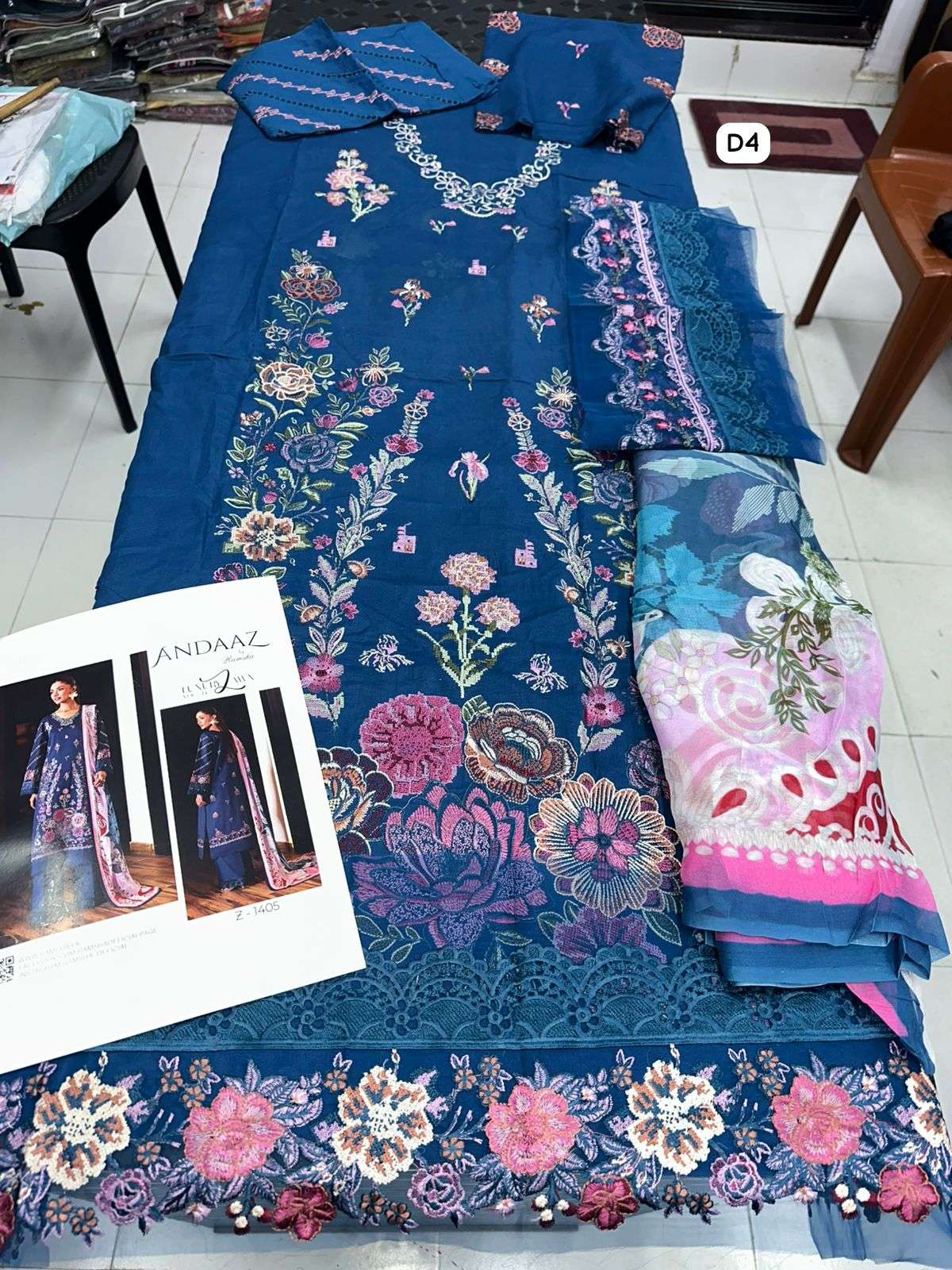 Andaaz Luxury Lawn Vol 14 Collection 2026 Ramsha-13