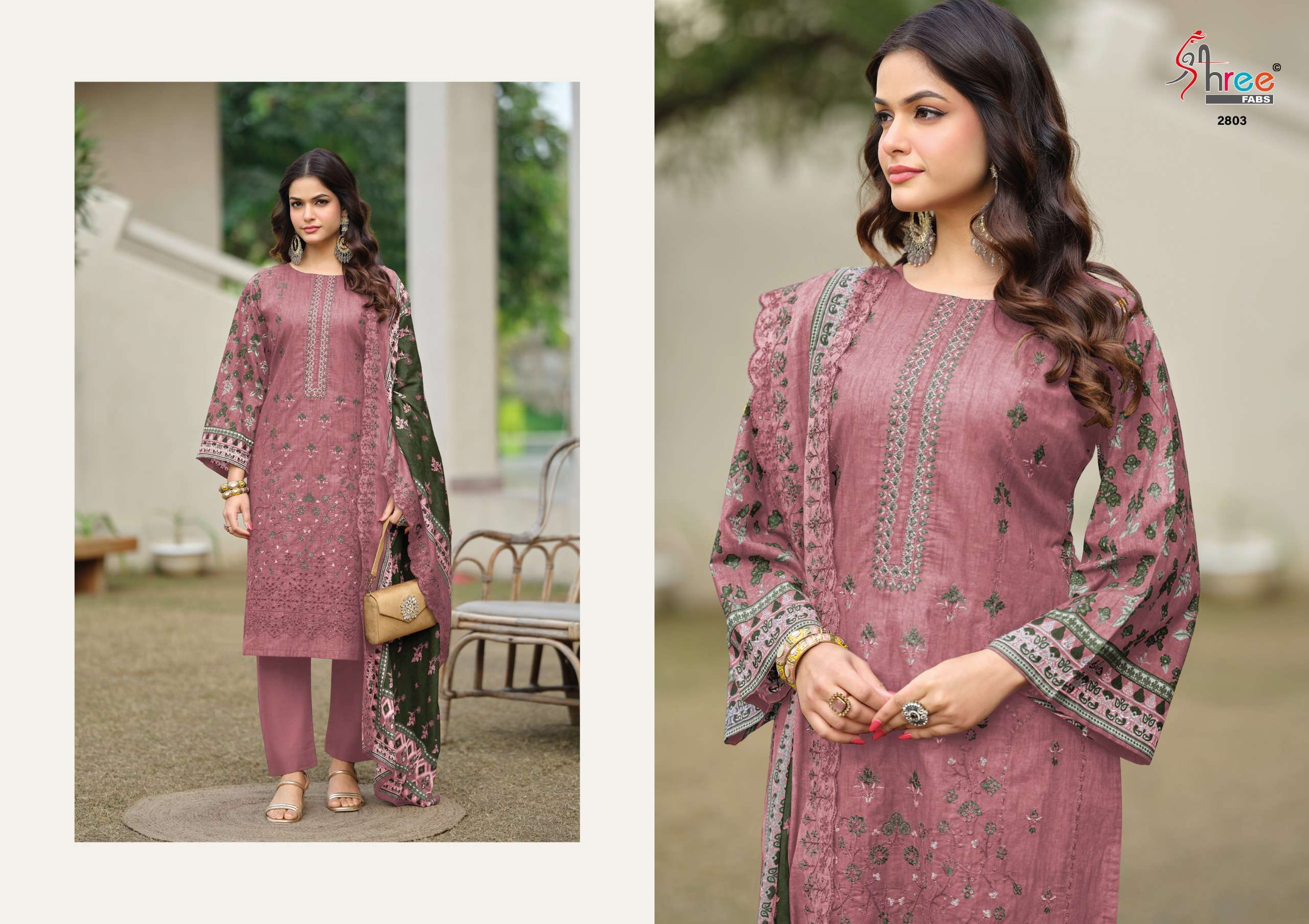 BIN SAEED LAWN COLLECTION VOL - 28 OPEN & MODEL PIC BY SHREE FABS - 03