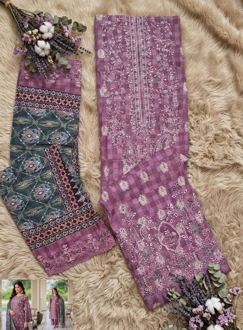 BIN SAEED LAWN COLLECTION VOL - 28 OPEN & MODEL PIC BY SHREE FABS - 07