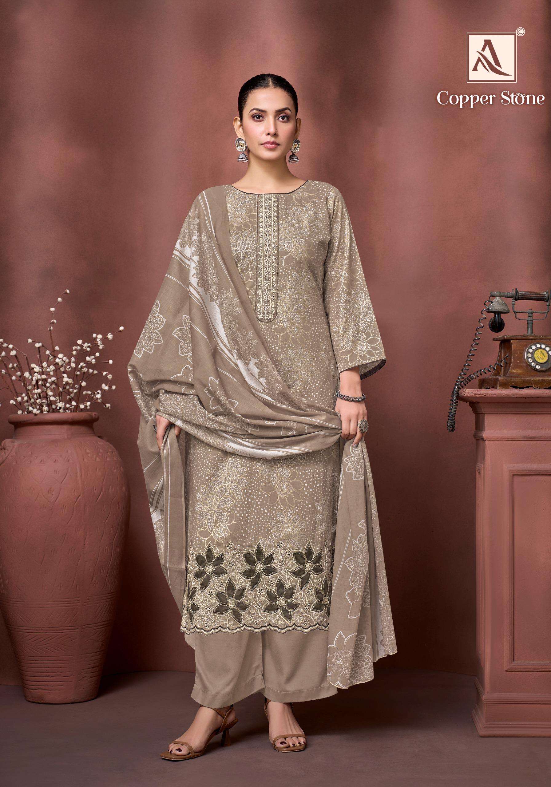 COPPER STONE BY ALOK SUIT - 01