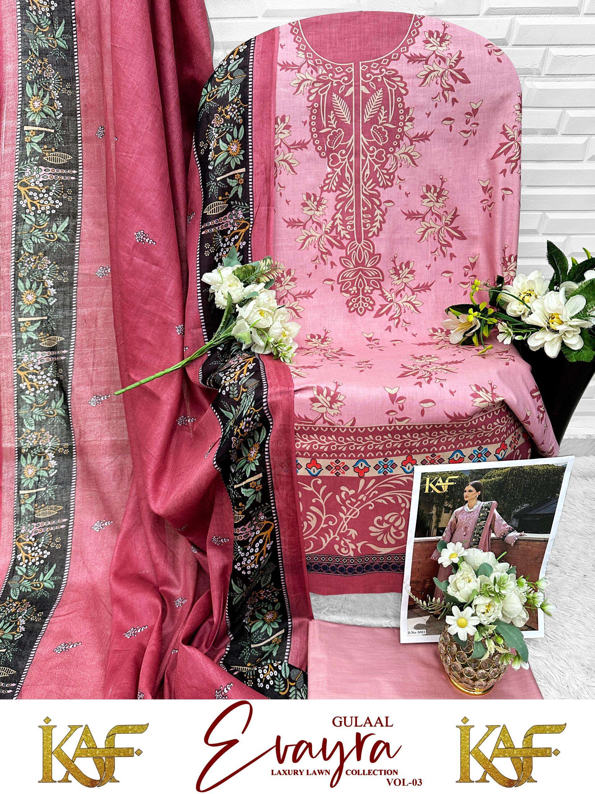 EVAYRA GULAAL VOL - 03 OPEN & MODEL PIC BY KAF FABRIC - 08