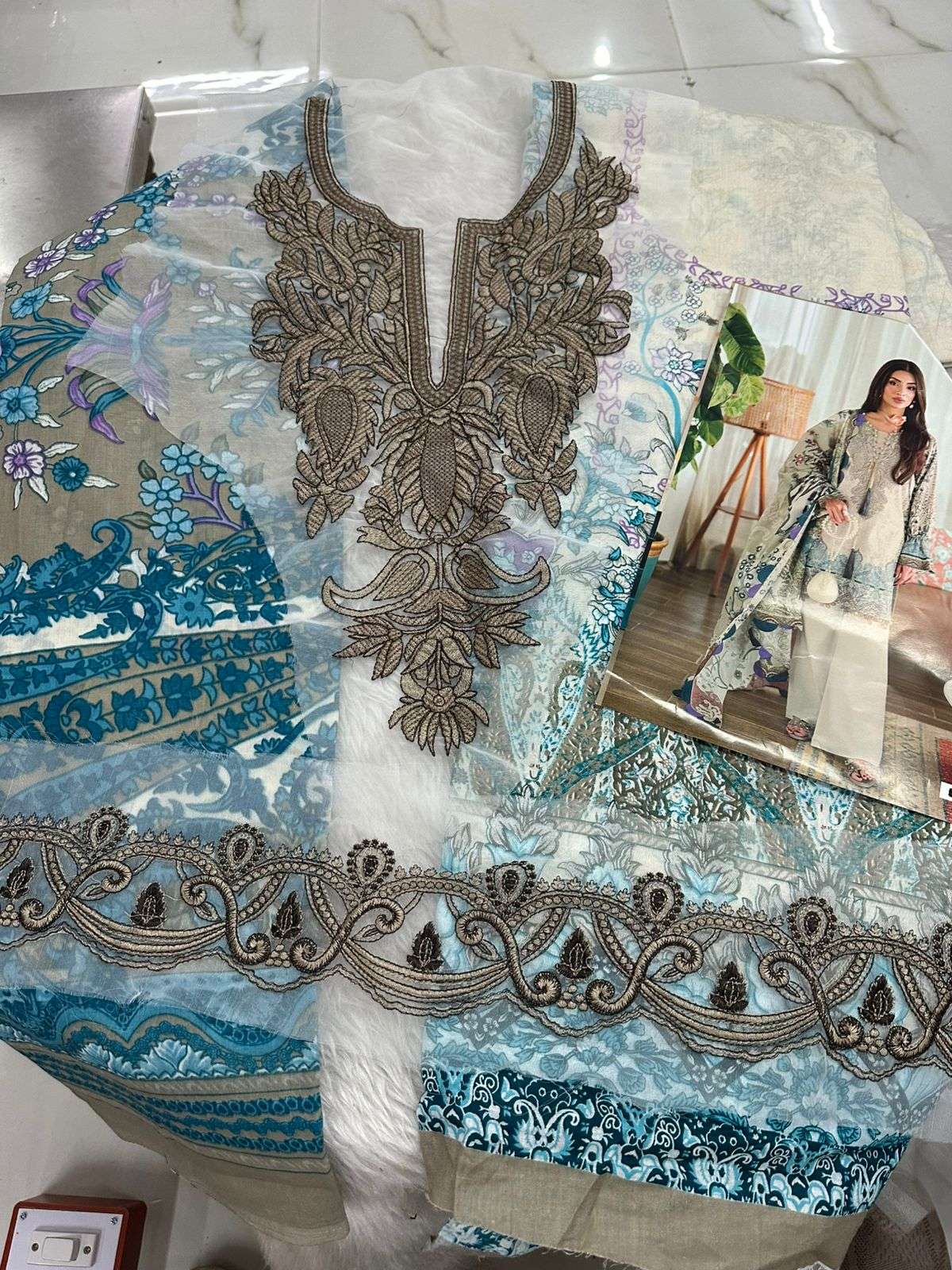 Falah Premium Cotton Collection Code - 50024 By Falah Designer Suits - 04