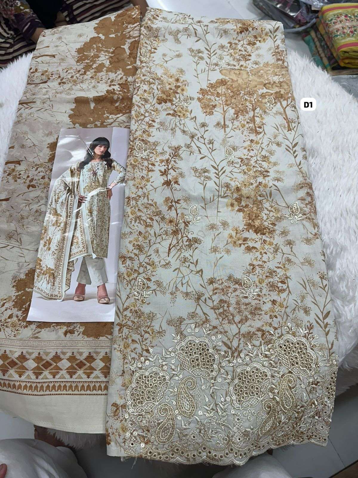 Falah Premium Cotton Collection Code - 50035 By Falah Designer Suits - 02