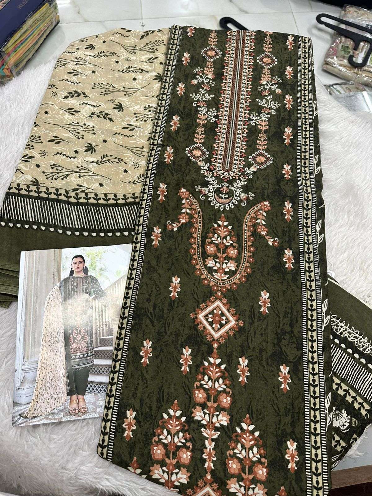 Falah Premium Cotton Collection Code - 50041 By Falah Designer Suits - 03
