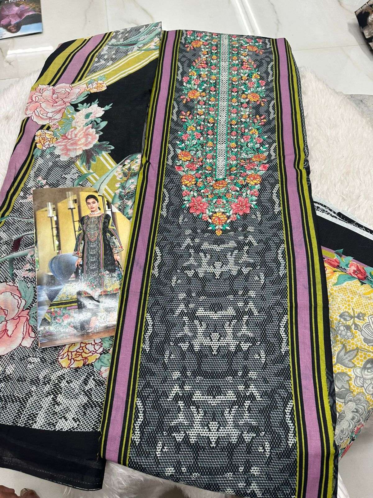Falah Premium Cotton Collection Code - 50043 By Falah Designer Suits - 01