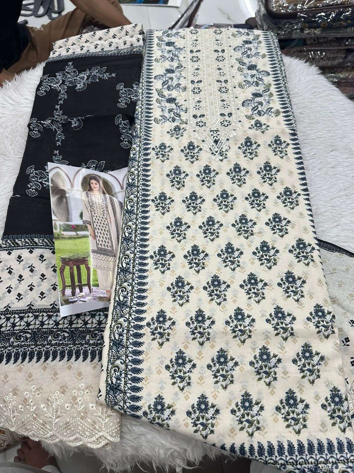 Falah Premium Cotton Collection Code - 50044 By Falah Designer Suits - 01