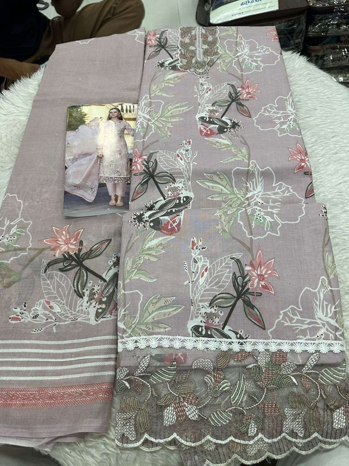 Falah Premium Cotton Collection Code - 50045 By Falah Designer Suits - 01 - 06