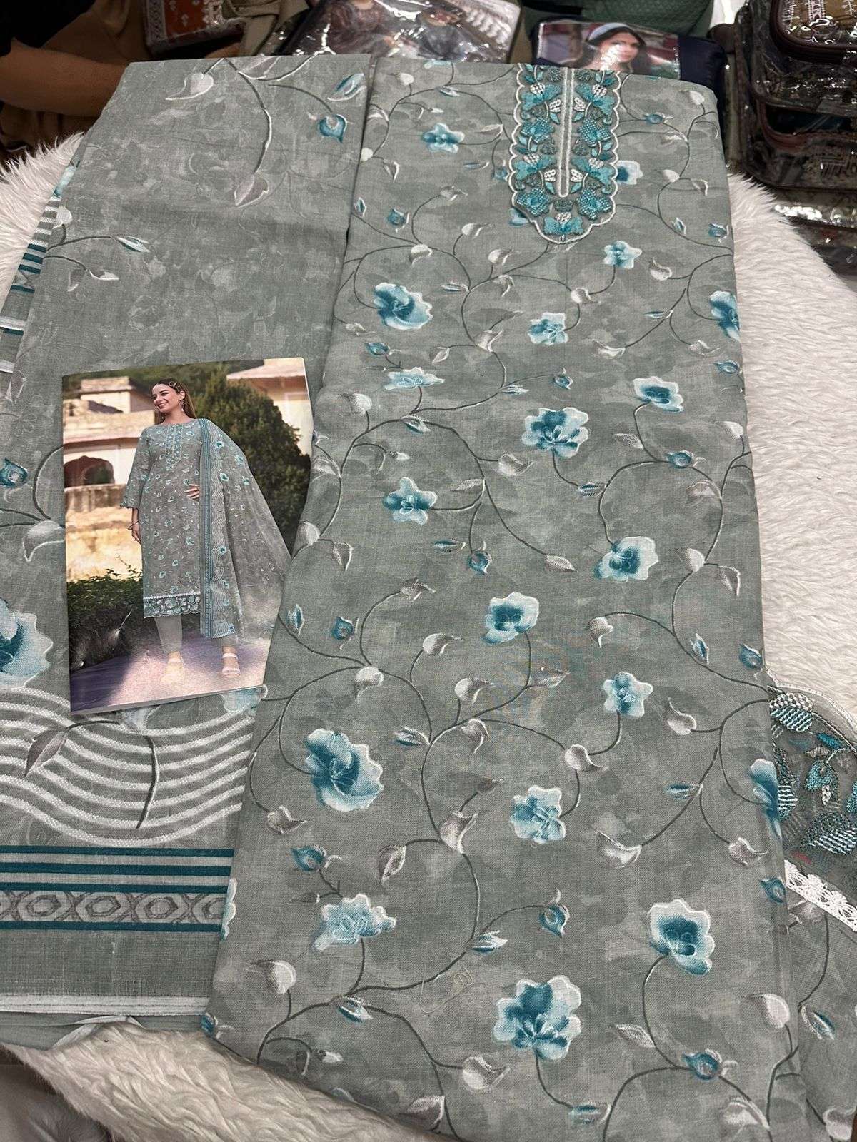 Falah Premium Cotton Collection Code - 50045 By Falah Designer Suits - 05