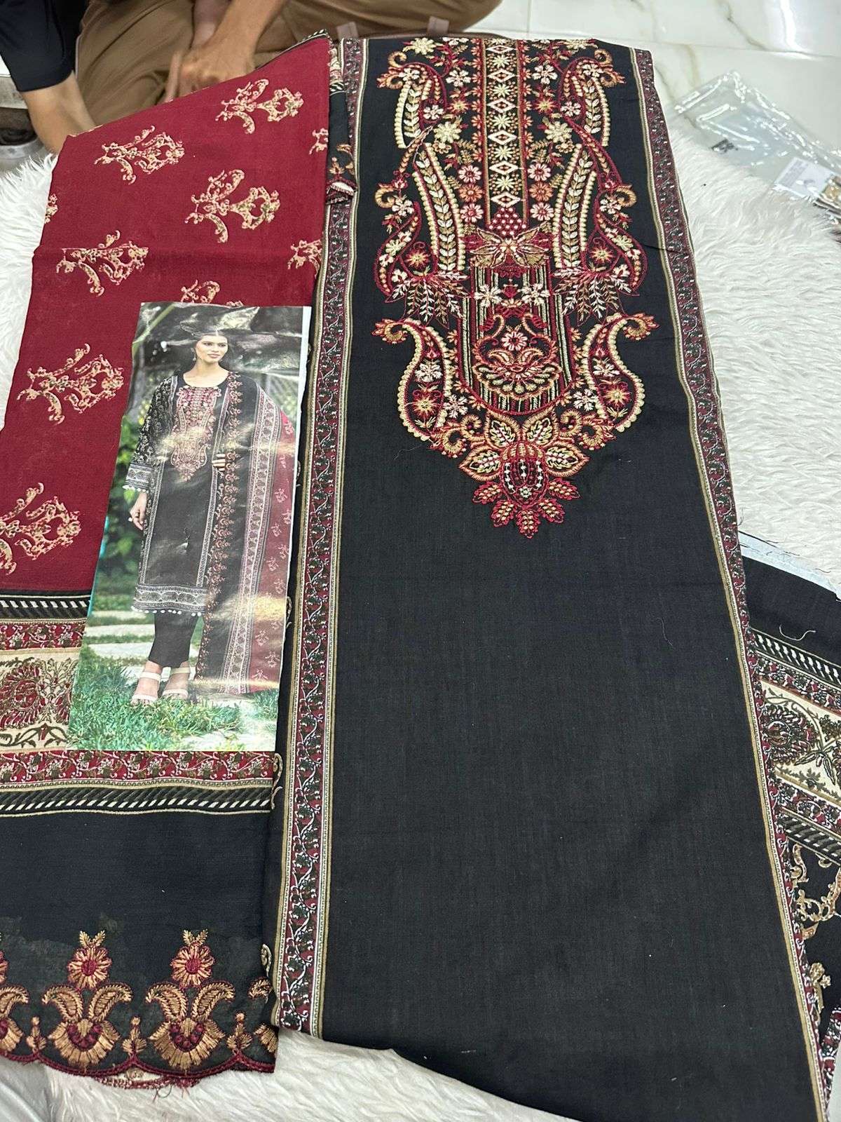 Falah Premium Cotton Collection Code - 50047 By Falah Designer Suits - 01 - 06