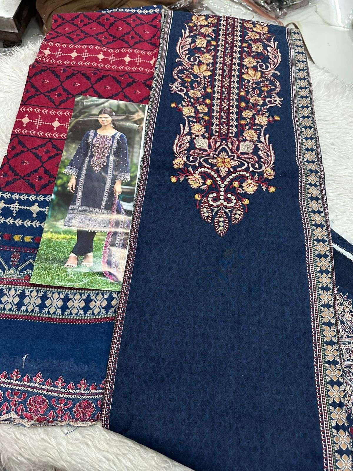 Falah Premium Cotton Collection Code - 50047 By Falah Designer Suits - 02