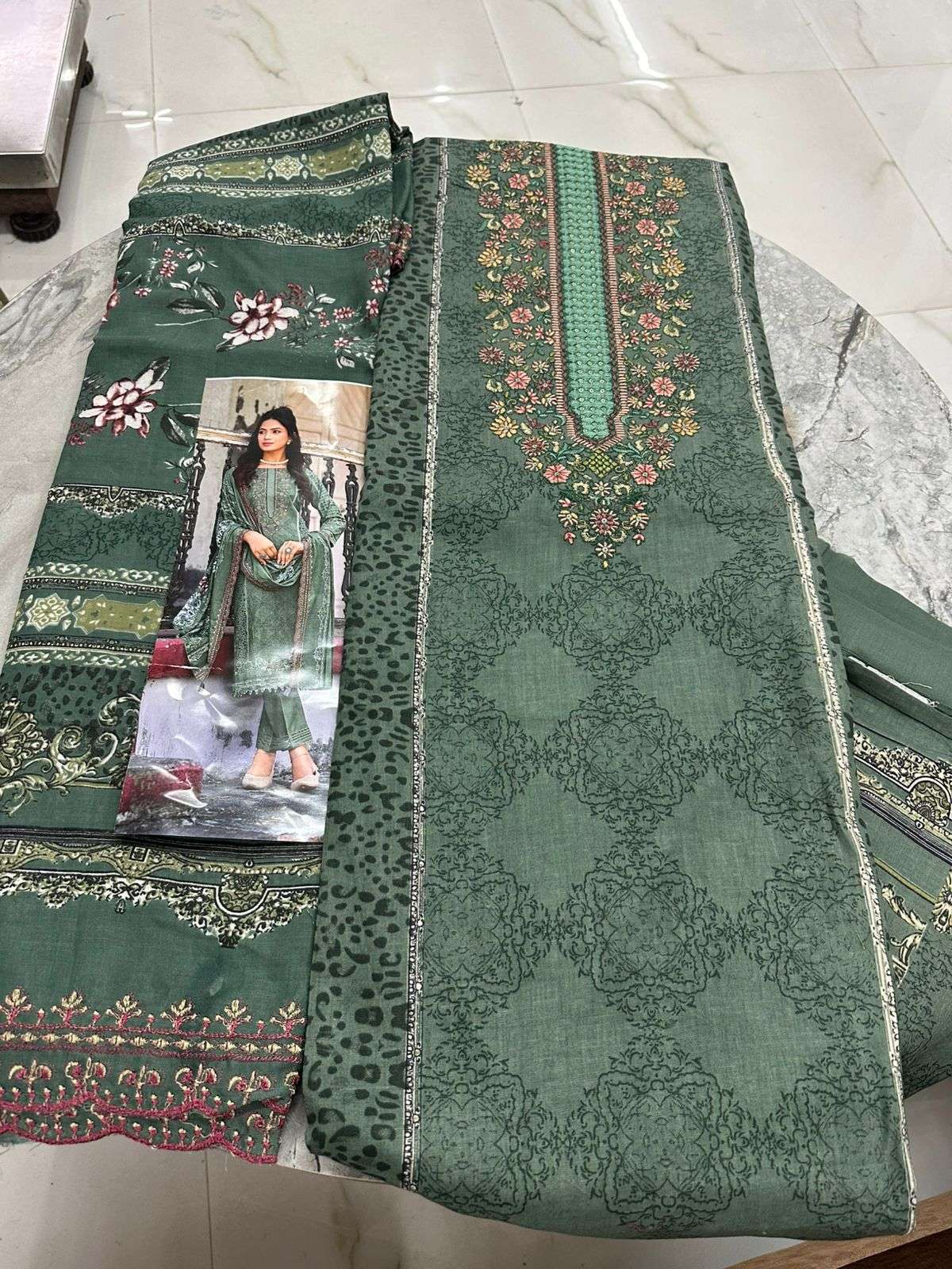 Falah Premium Cotton Collection Code - 50055 By Falah Designer Suits - 01