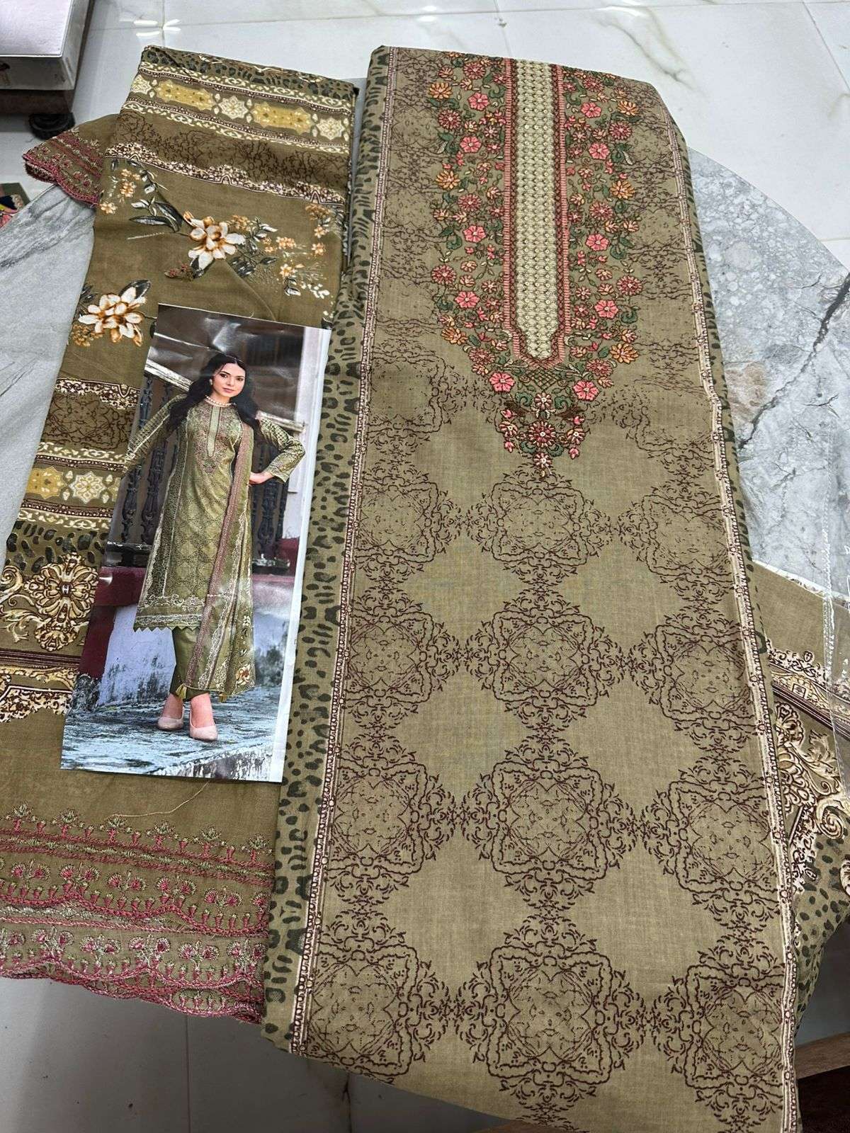 Falah Premium Cotton Collection Code - 50055 By Falah Designer Suits - 04