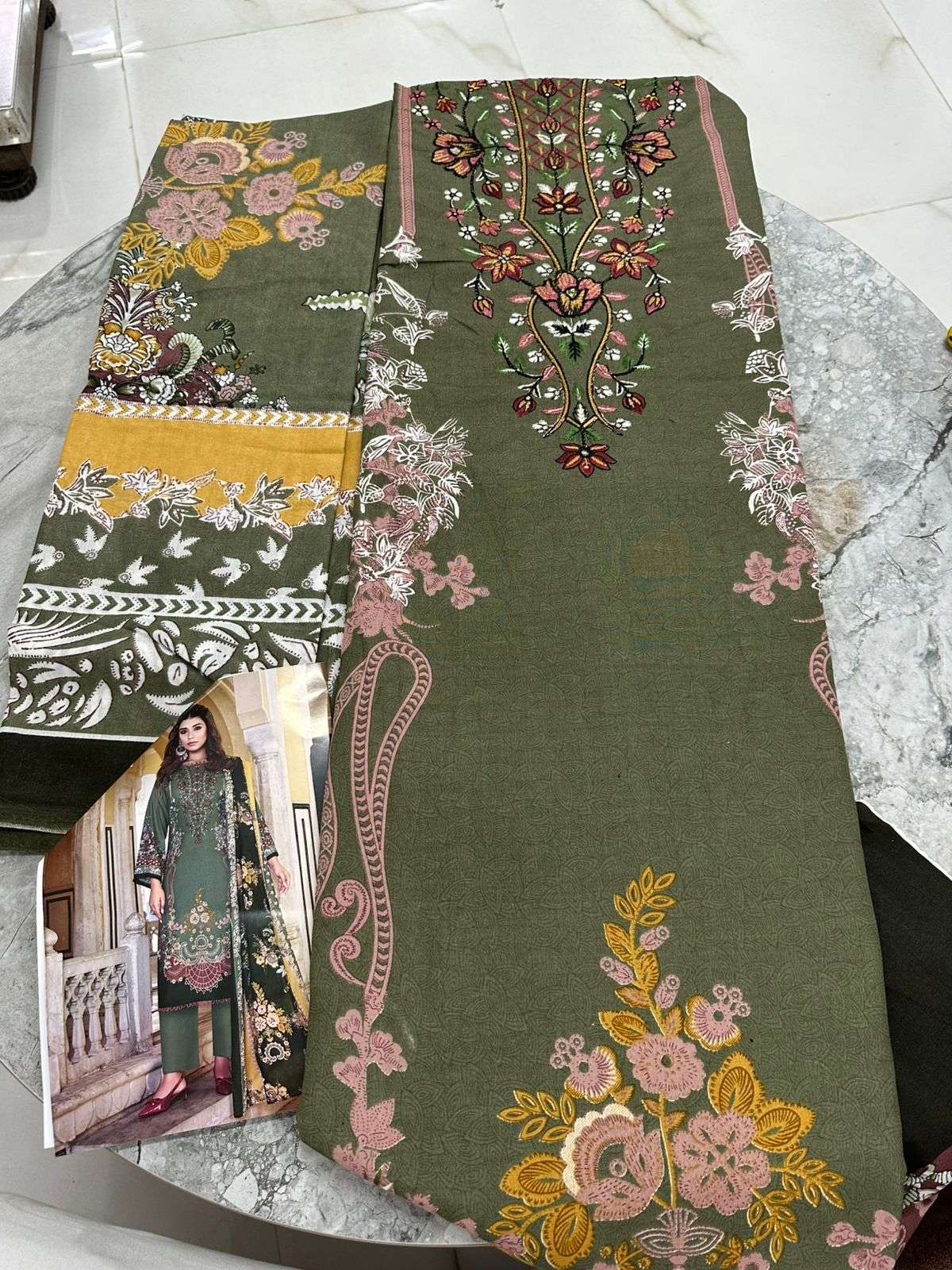 Falah Premium Cotton Collection Code - 50056 By Falah Designer Suits - 01 - 08