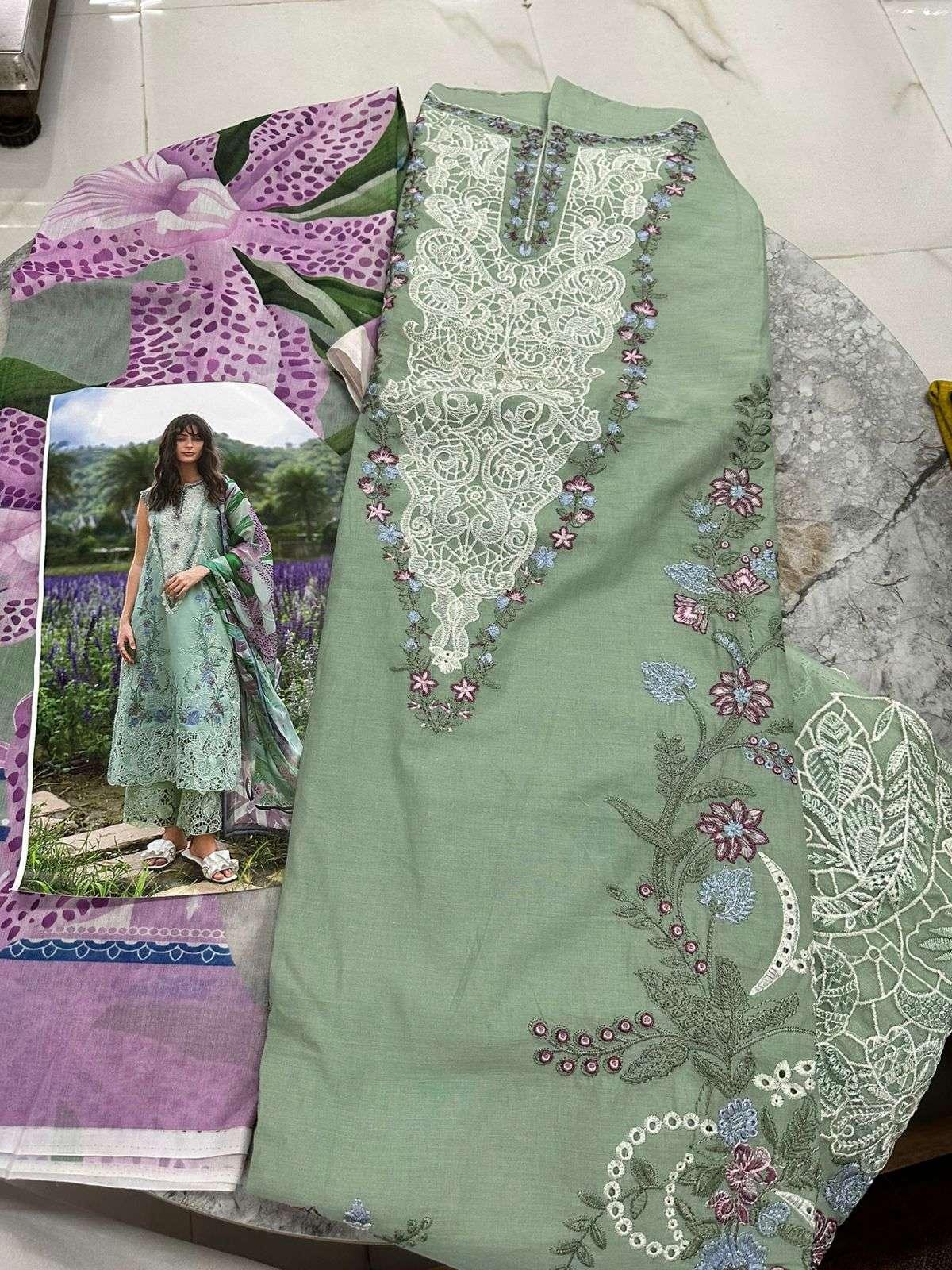 Falah Premium Cotton Collection Code - 50057 By Falah Designer Suits - 01 - 06 B