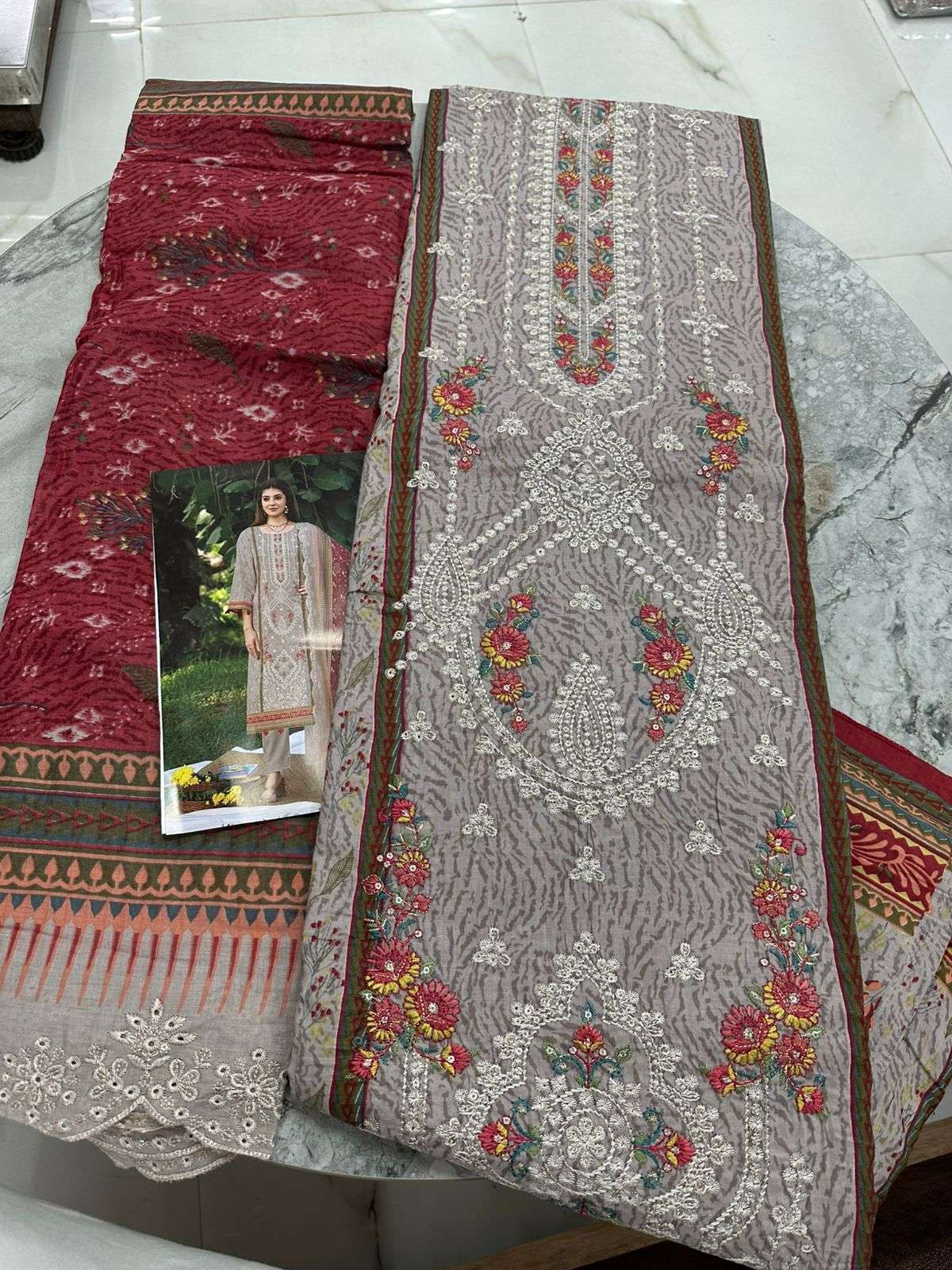 Falah Premium Cotton Collection Code - 50059 By Falah Designer Suits - 02