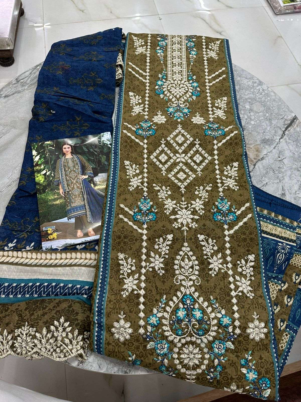 Falah Premium Cotton Collection Code - 50059 By Falah Designer Suits - 03