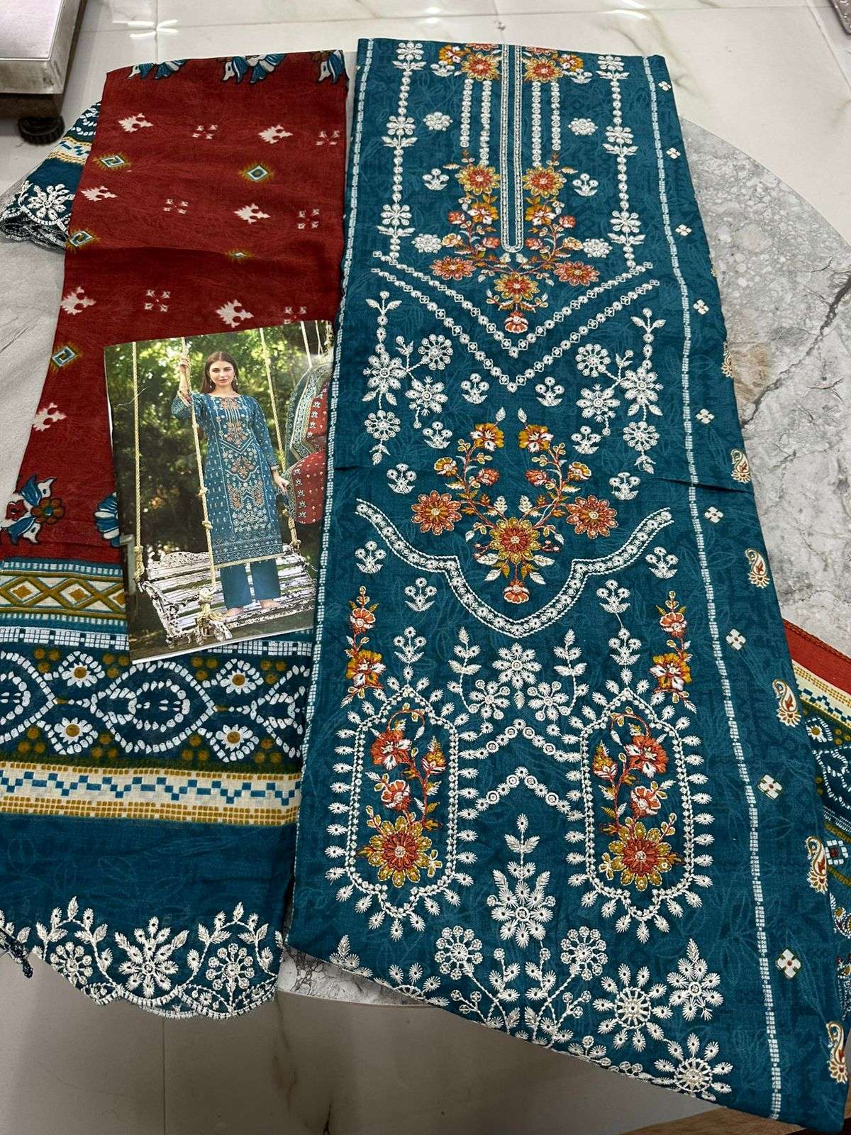 Falah Premium Cotton Collection Code - 50059 By Falah Designer Suits - 06