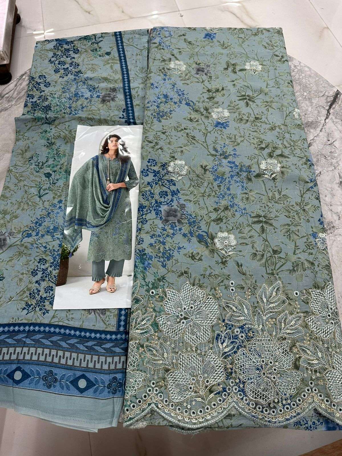 Falah Premium Cotton Collection Code - 50060 By Falah Designer Suits - 01