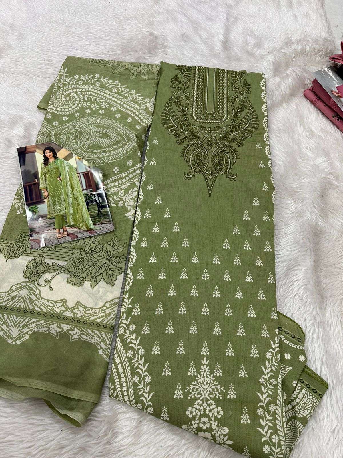 Falah Premium Cotton Collection Code - 50064 By Falah Designer Suits - 01 - 08