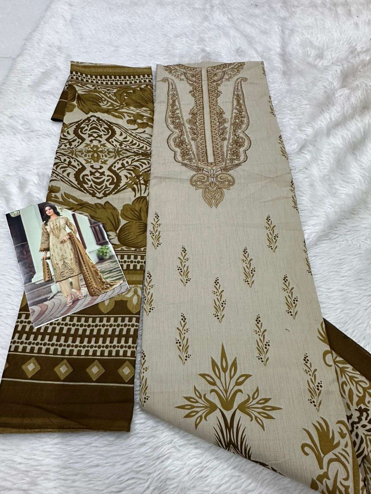 Falah Premium Cotton Collection Code - 50064 By Falah Designer Suits - 03