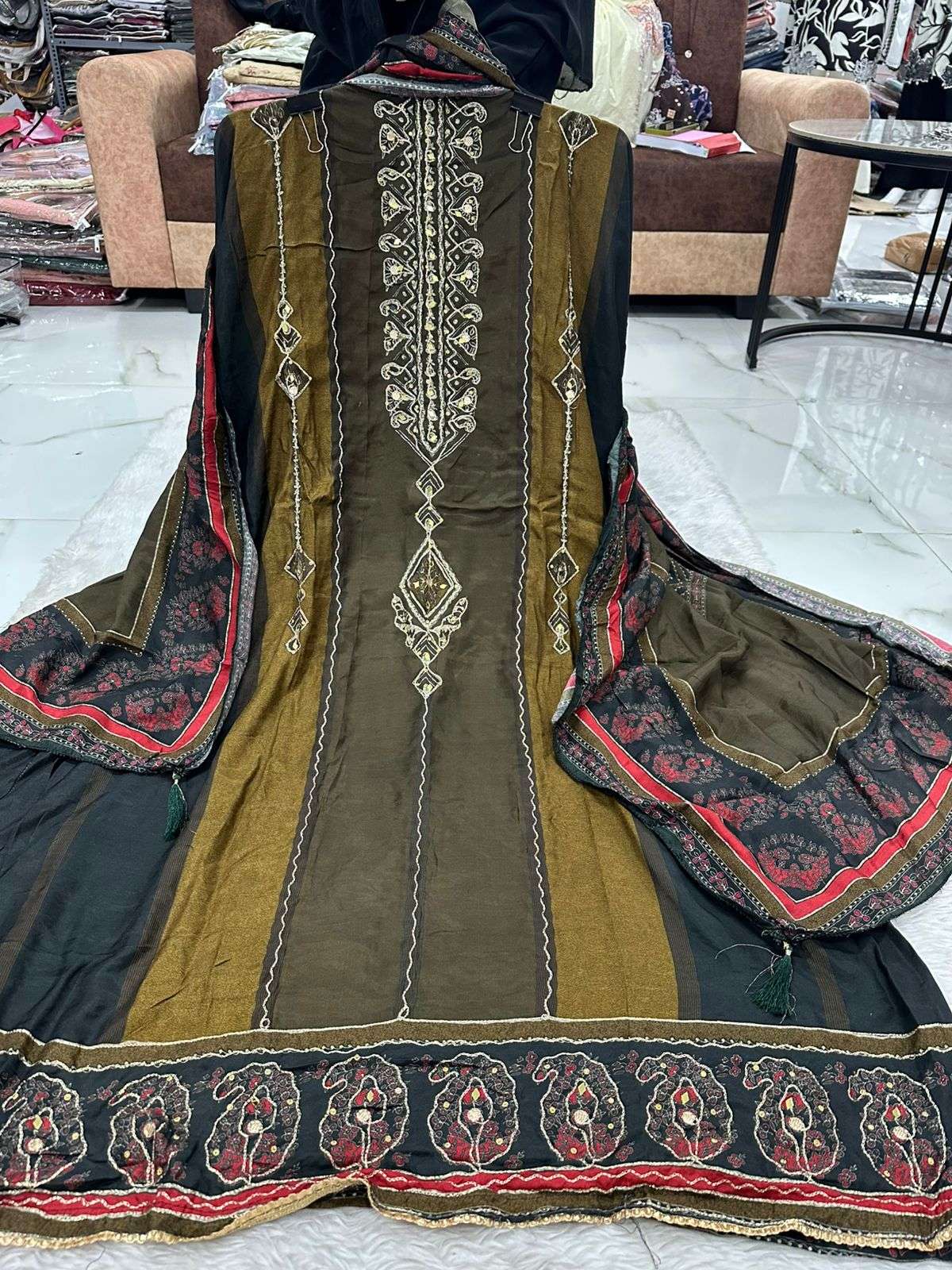 Falah Premium Maslin Collection Code - 50026 By Falah Designer Suits - 01