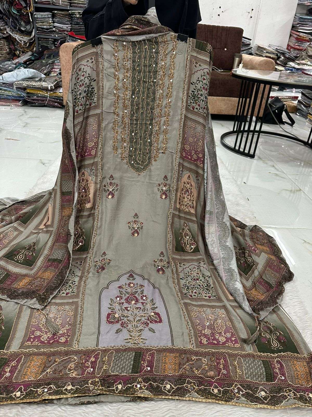 Falah Premium Maslin Collection Code - 50032 By Falah Designer Suits - 01