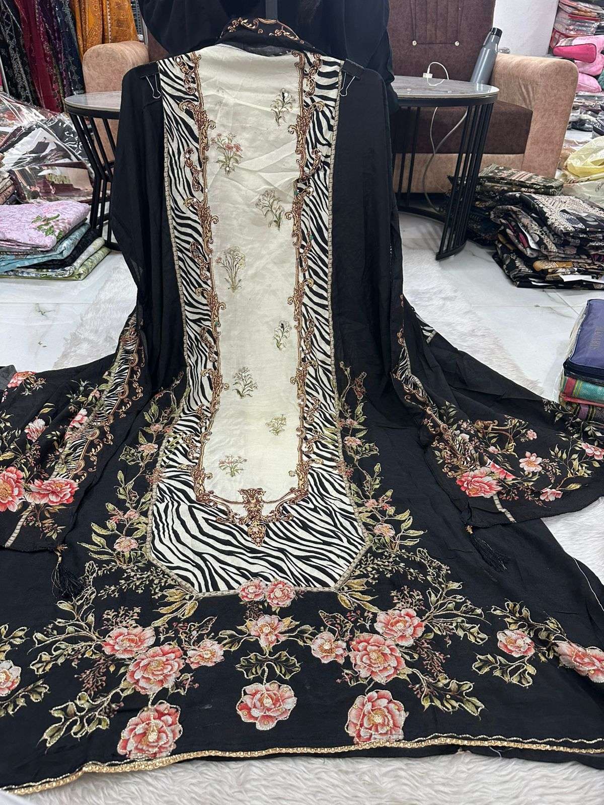 Falah Premium Maslin Collection Code - 50038 By Falah Designer Suits - 01 - 02