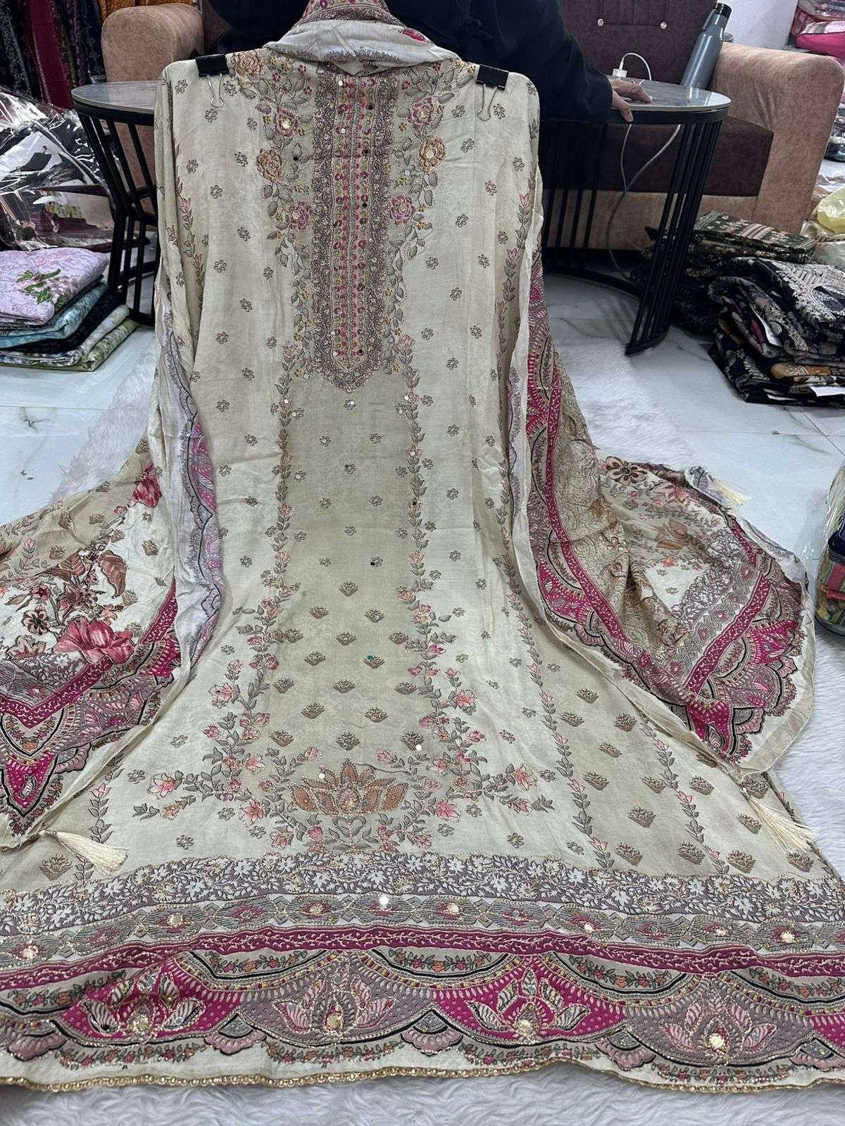 Falah Premium Maslin Collection Code - 50040 By Falah Designer Suits - 01