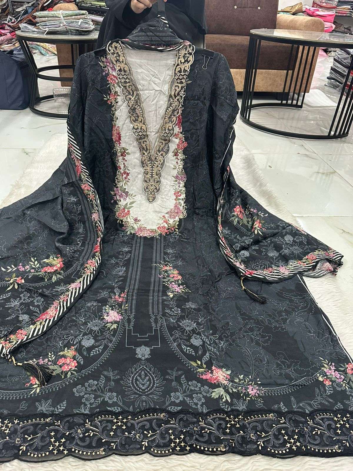 Falah Premium Maslin Collection Code - 50053 By Falah Designer Suits - 01 - 02