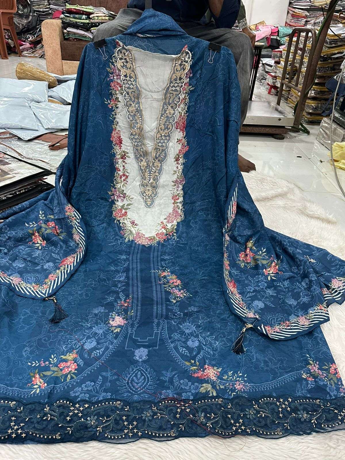 Falah Premium Maslin Collection Code - 50062 By Falah Designer Suits - 01 - 02