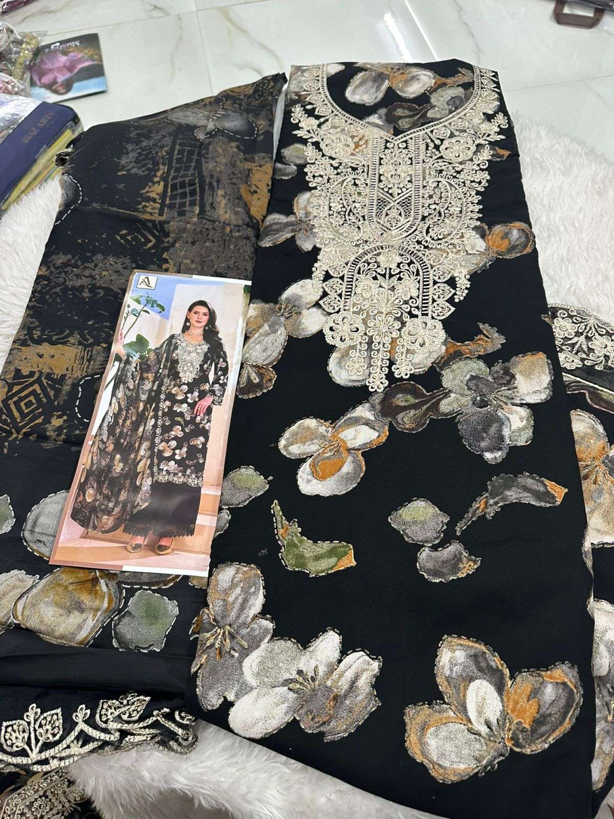 Falah Premium Rayon Collection Code - 50042 By Falah Designer Suits - 02
