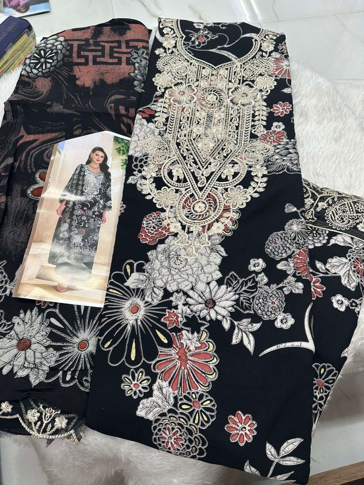Falah Premium Rayon Collection Code - 50042 By Falah Designer Suits - 03