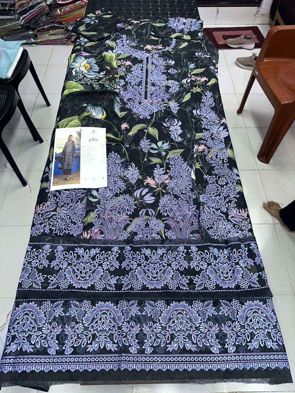 Flora 3 PC Lawn Collection 2026 Jade-14