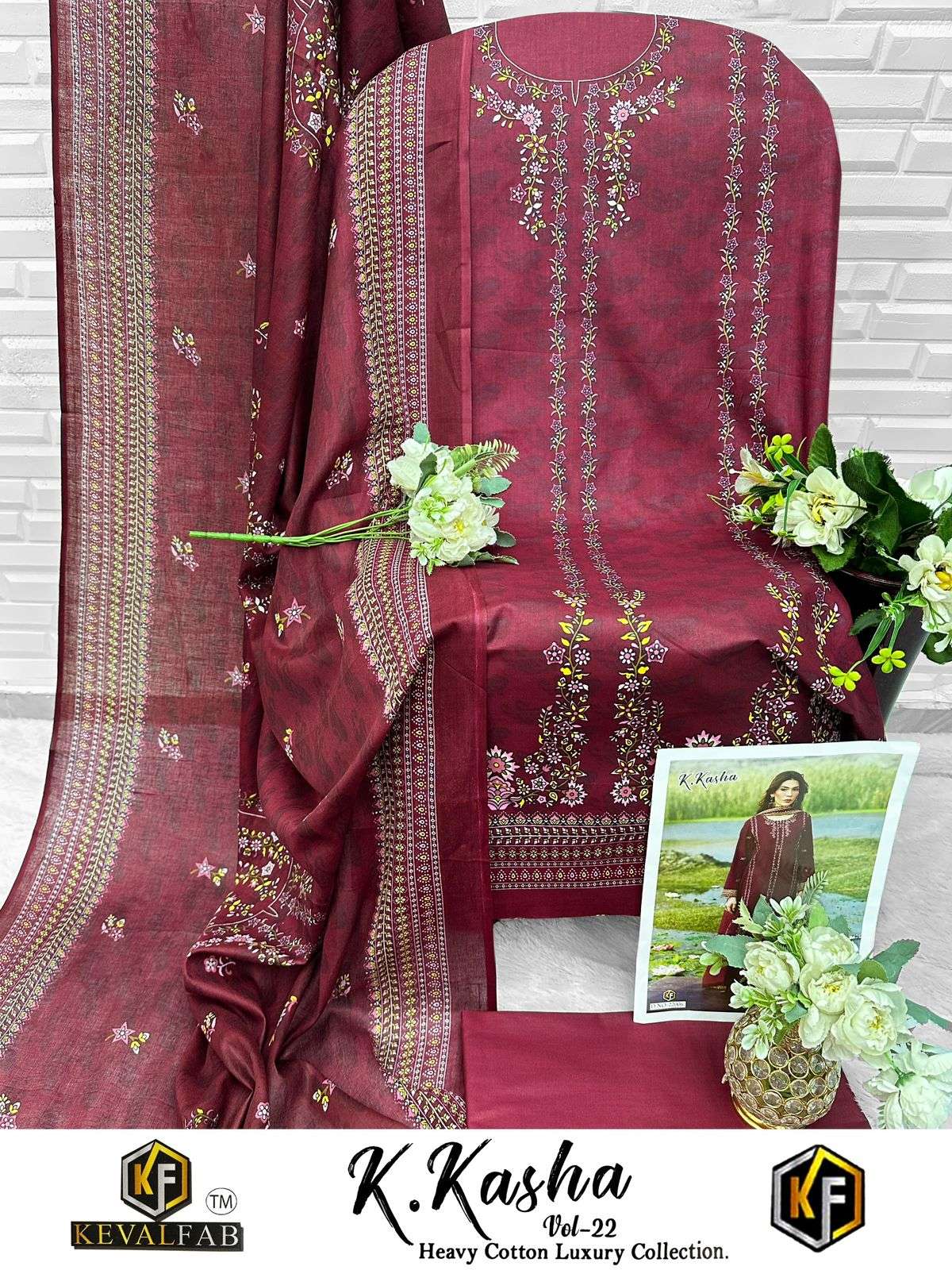 K KASHA VOL - 22 BY KEVAL FAB - 06