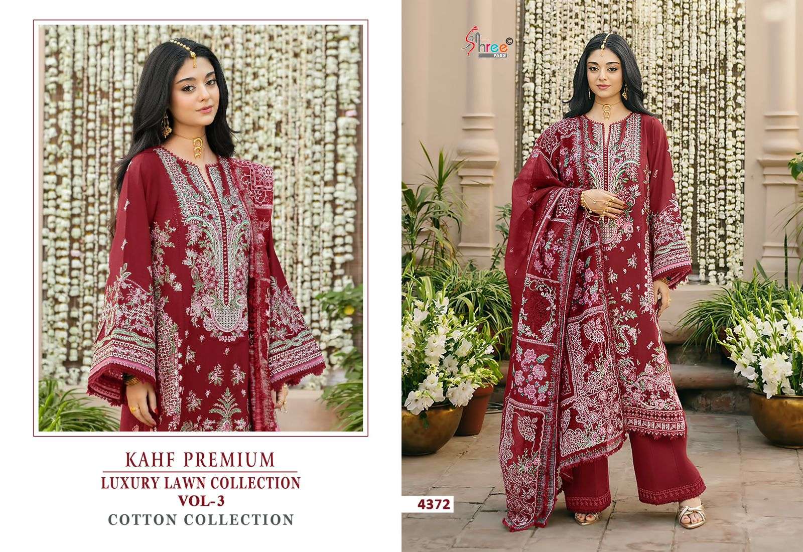 KAHF PREMIUM LUXURY LAWN COLLECTION VOL - 03 MODEL PIC BY SHREE FAB - 02